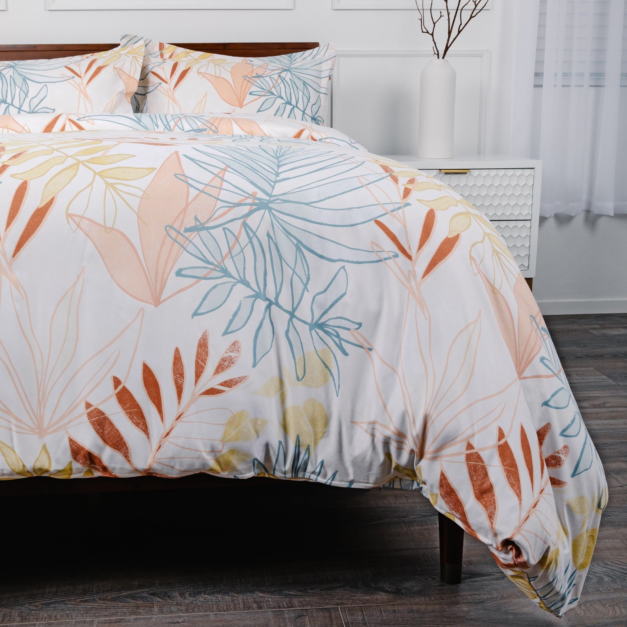 Tropic Leaf Duvet Cover Set