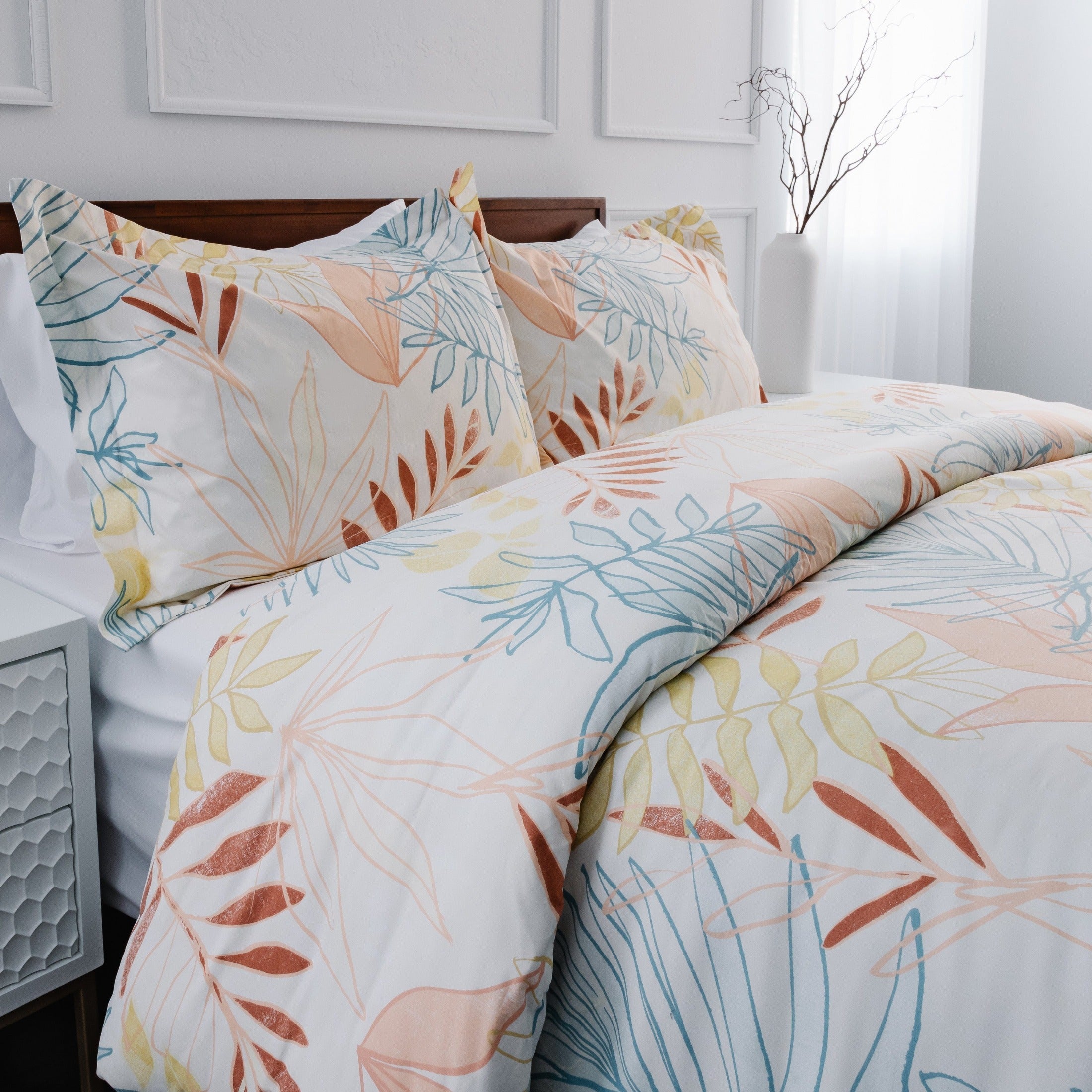 Tropic Leaf Duvet Cover Set