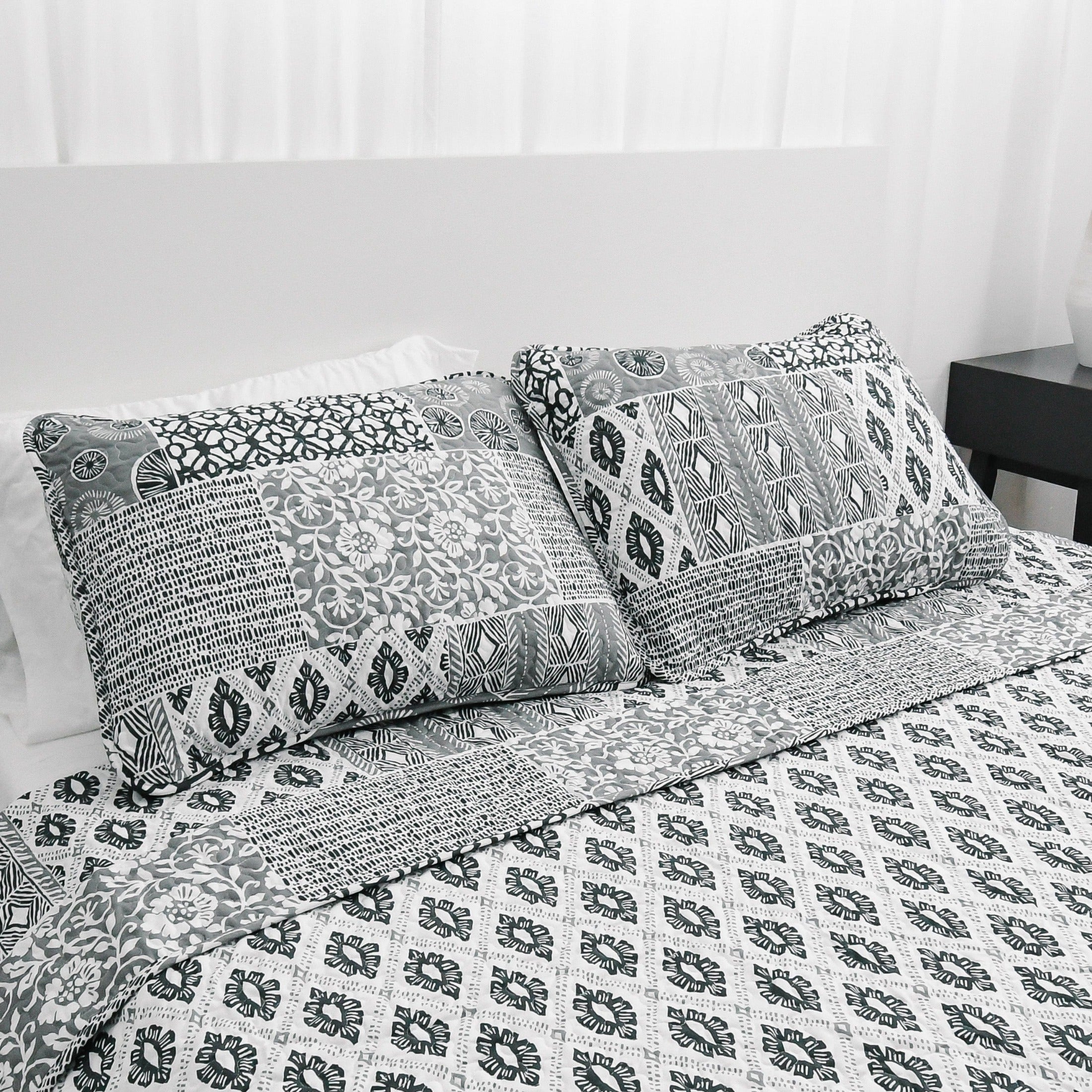 Global Patch Quilted Sham Covers