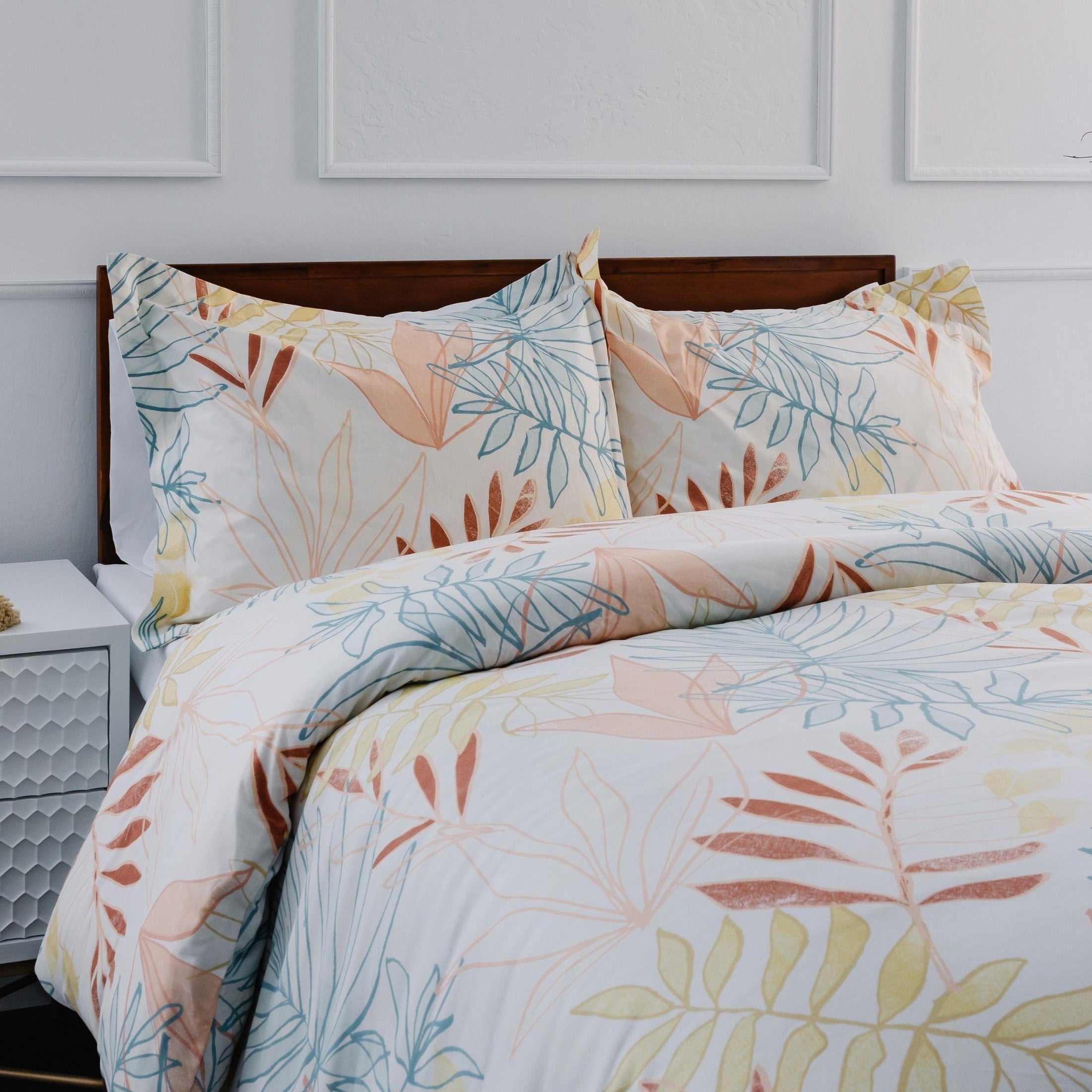 Tropic Leaf Duvet Cover Set