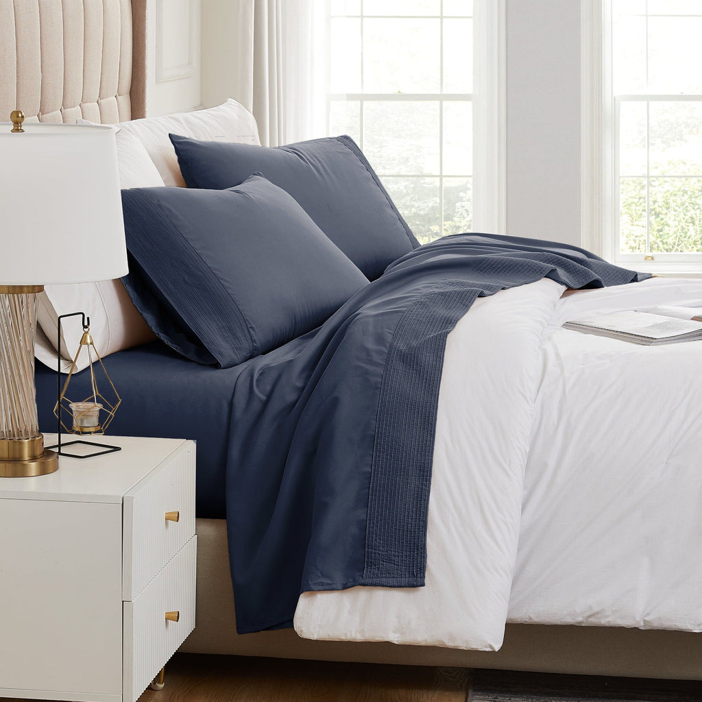 Vilano Extra Deep Pocket Pleated Sheet Set