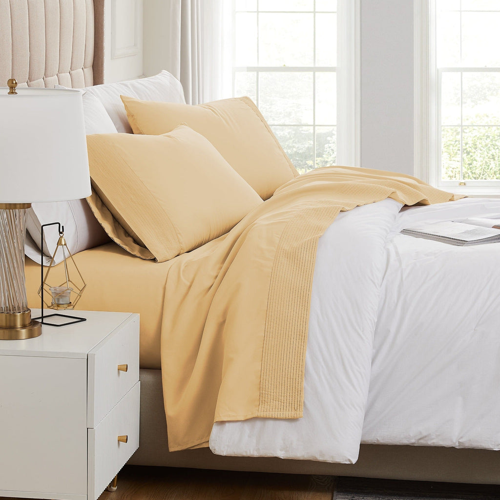 Vilano Extra Deep Pocket Pleated Sheet Set