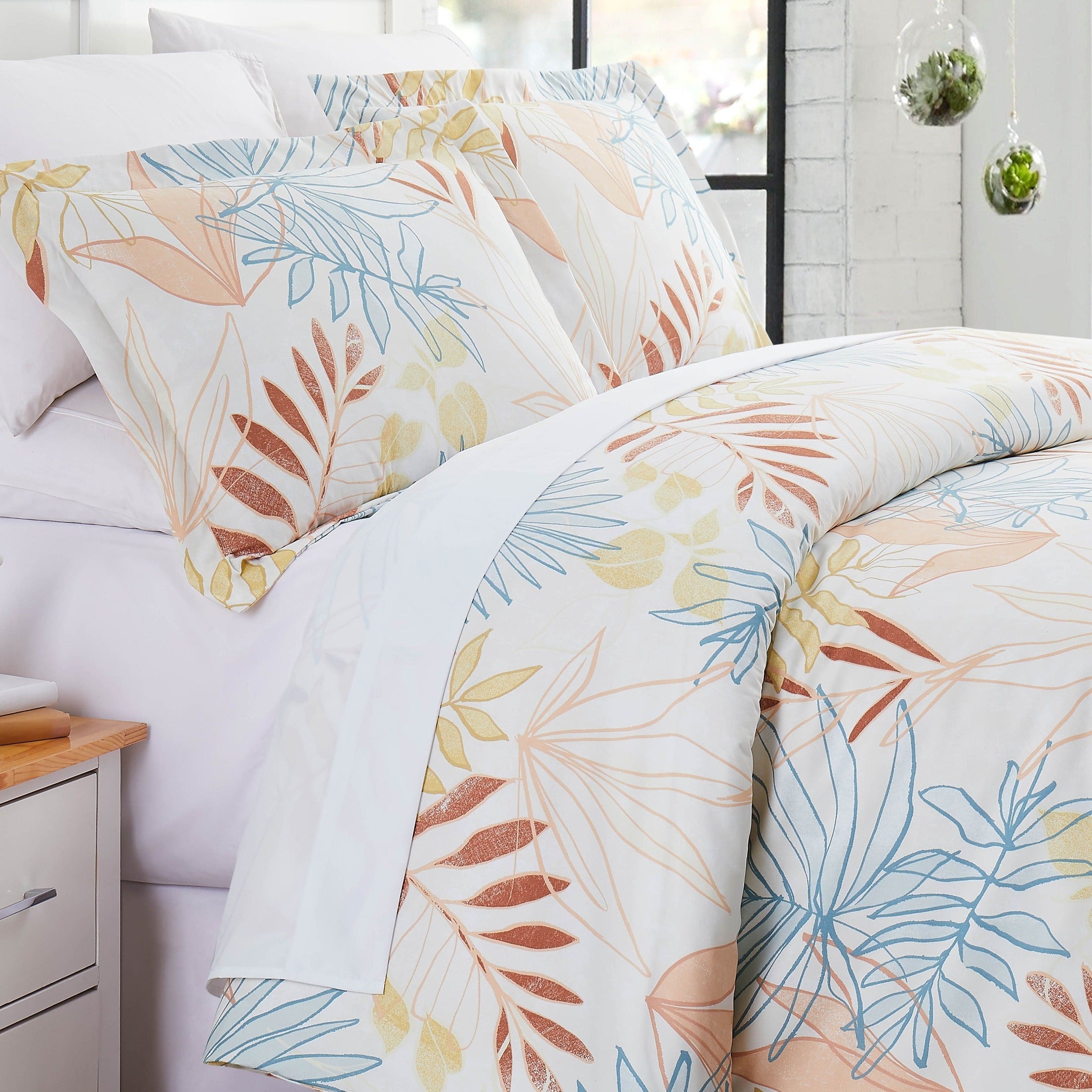 Tropic Leaf Duvet Cover Set