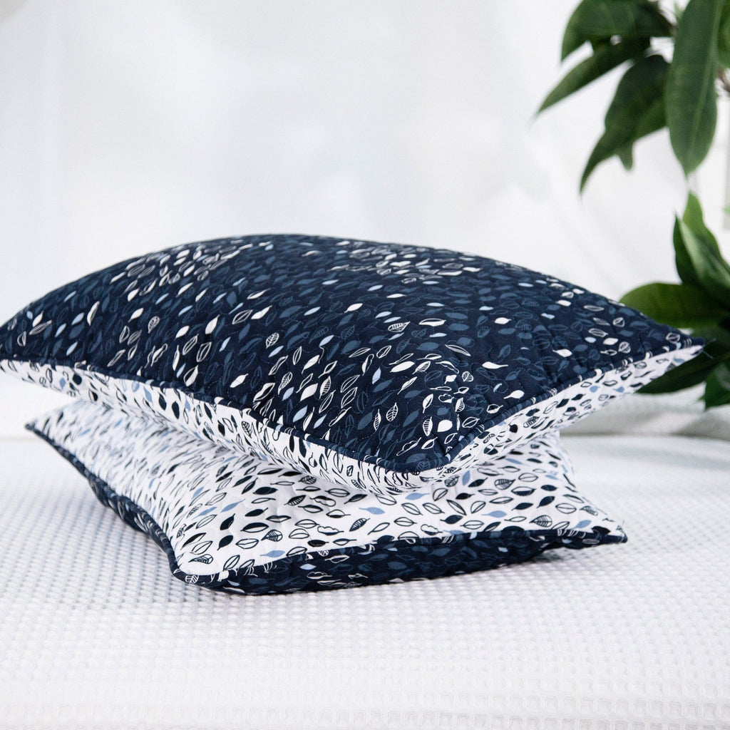Botanical Leaves Quilted Sham Covers