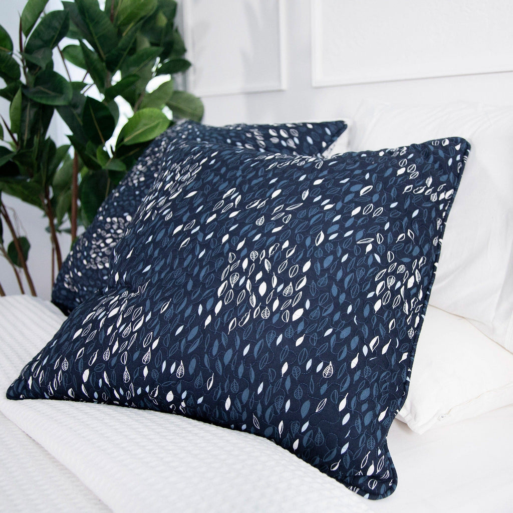 Botanical Leaves Quilted Sham Covers