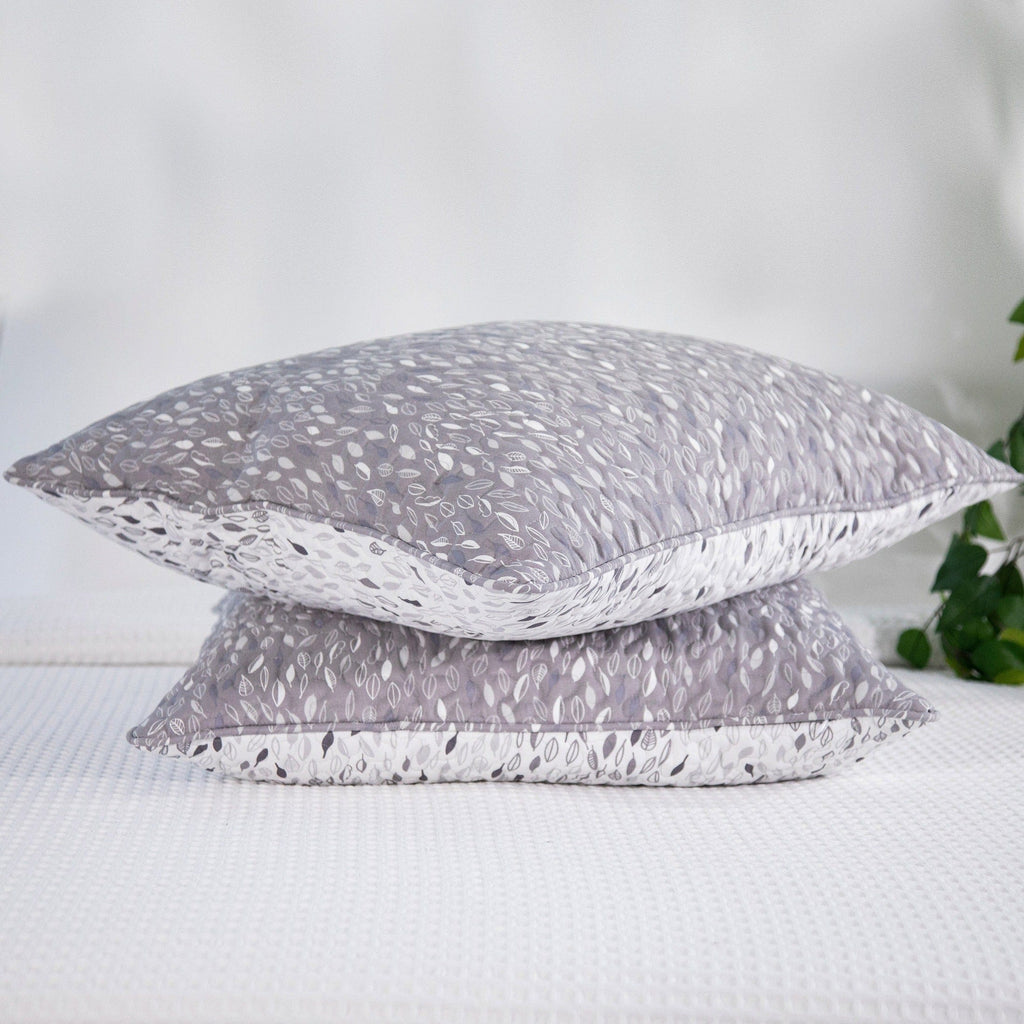 Botanical Leaves Quilted Sham Covers