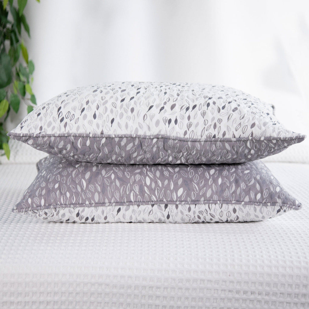 Botanical Leaves Quilted Sham Covers
