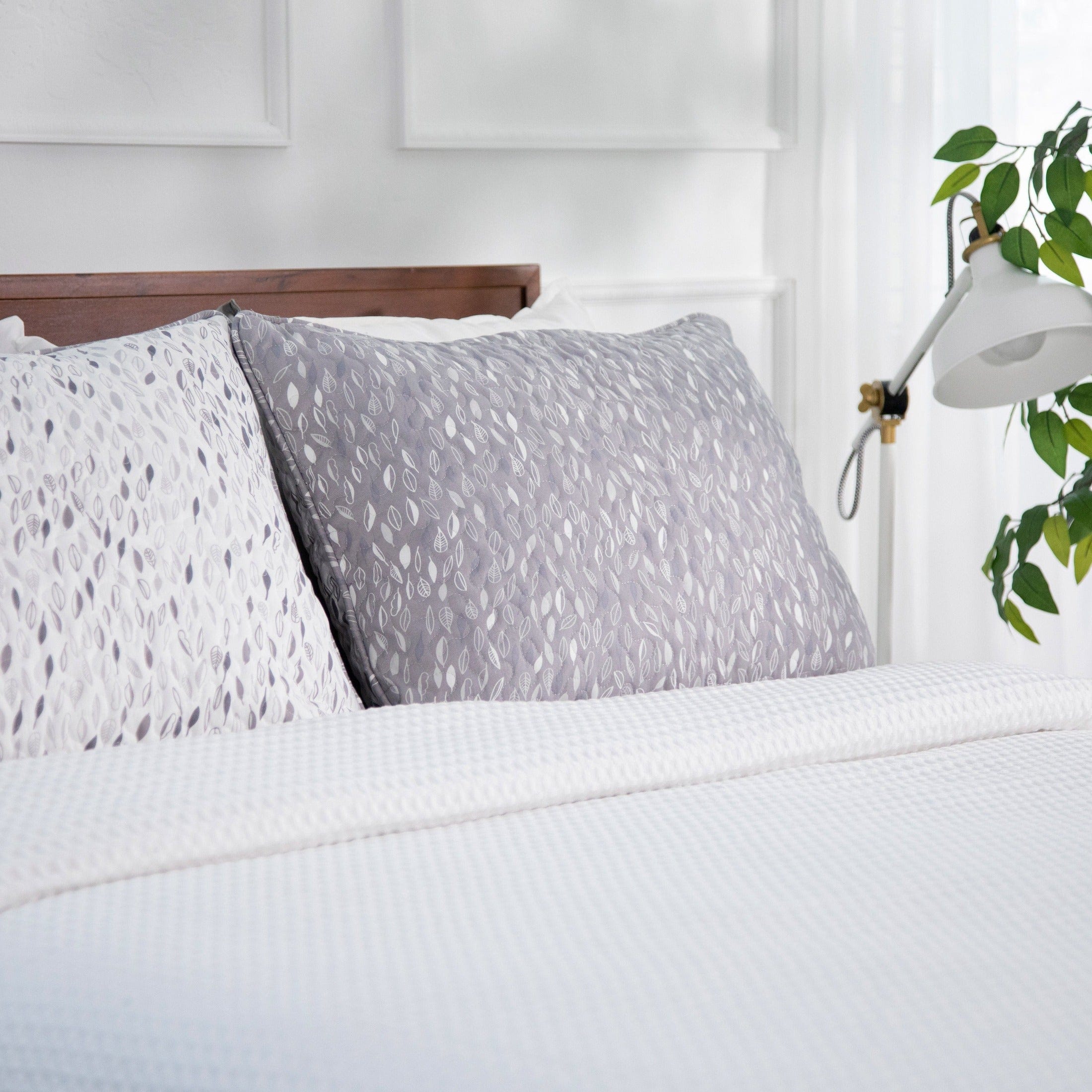 Botanical Leaves Quilted Sham Covers