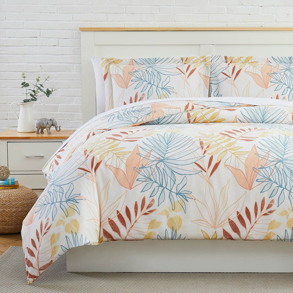 Tropic Leaf Duvet Cover Set
