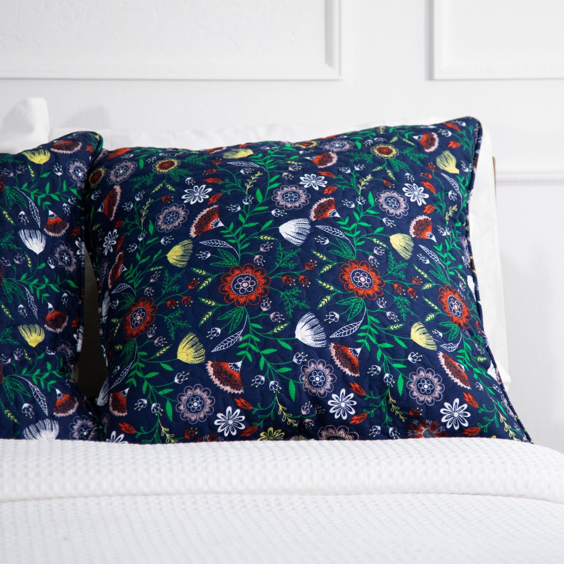 Boho Bloom Quilted Shams