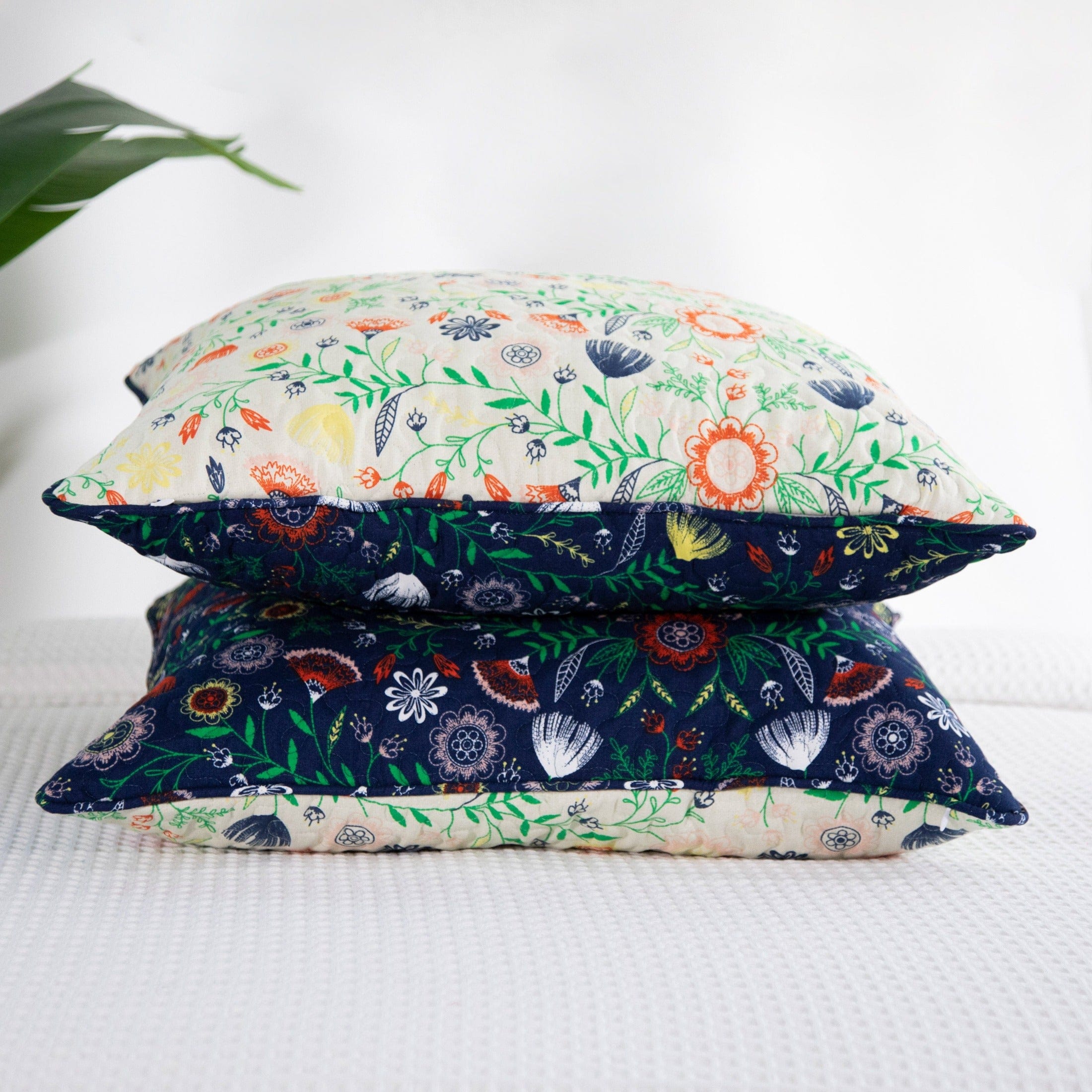 Boho Bloom Quilted Shams