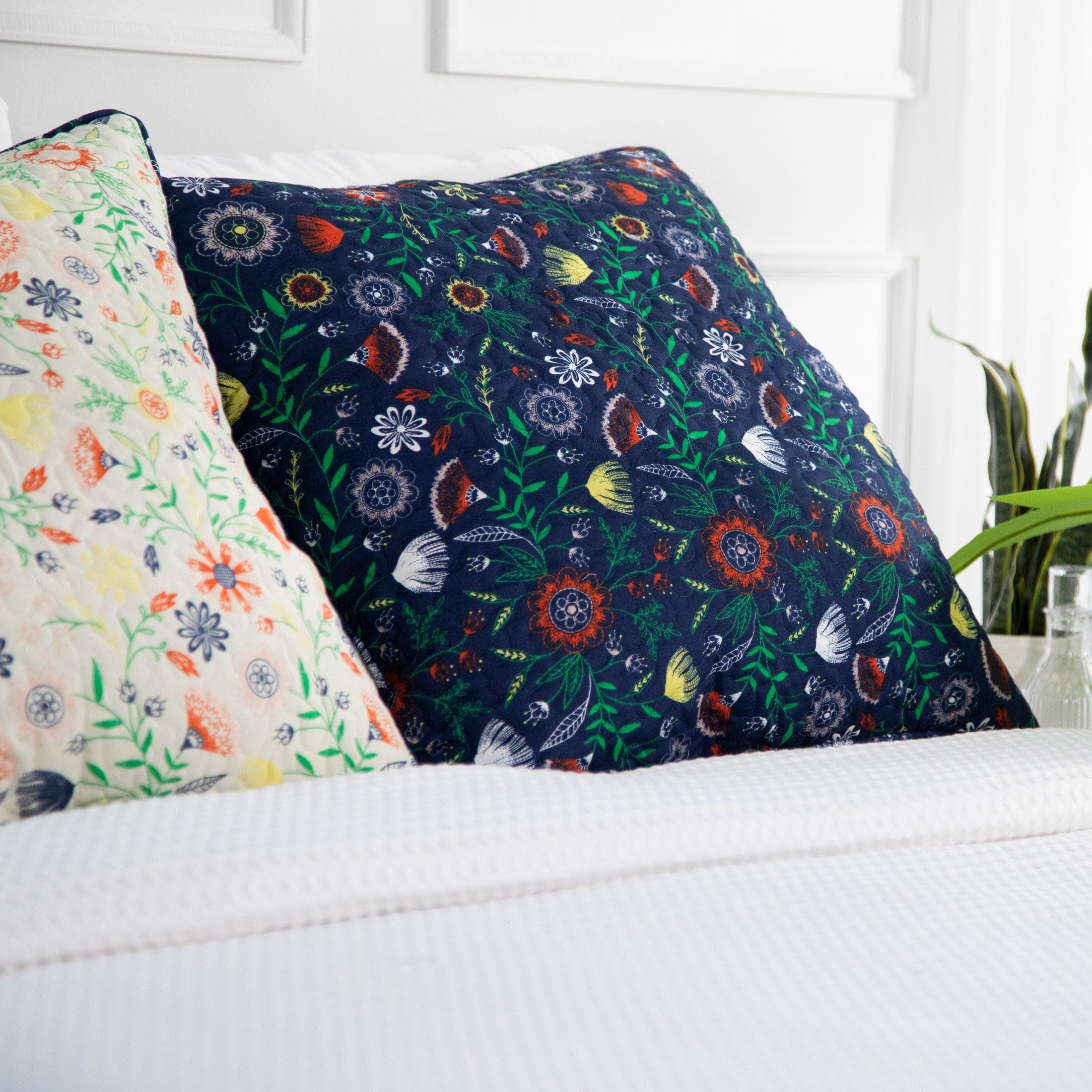 Boho Bloom Quilted Shams