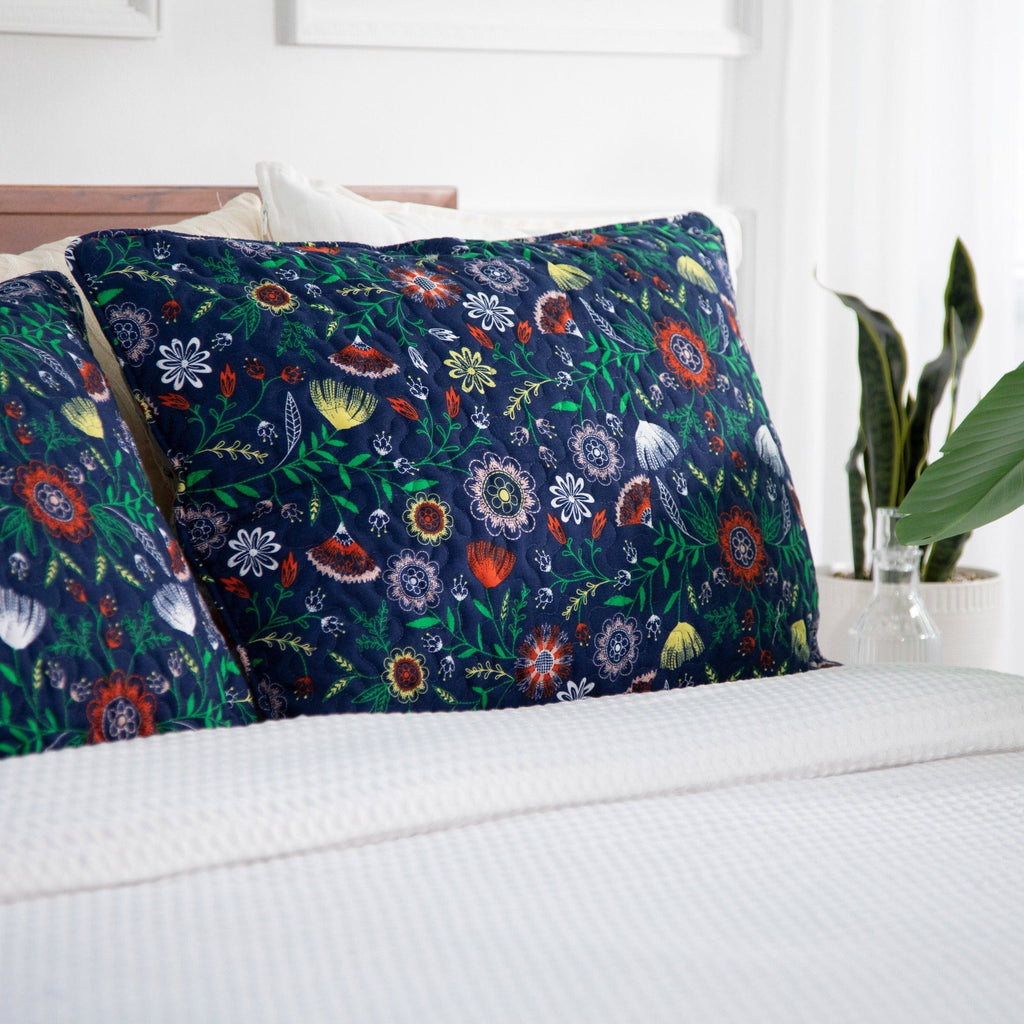 Boho Bloom Quilted Shams