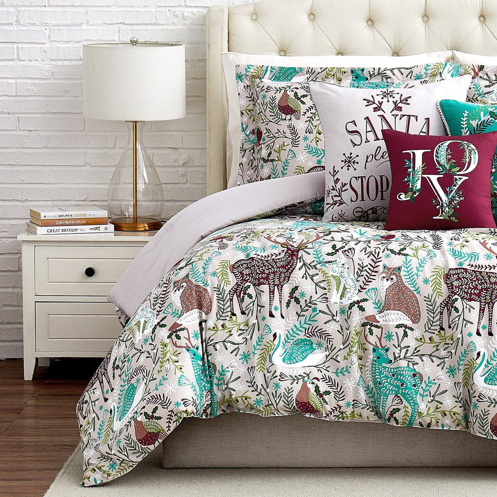 Christmas Woodland 6-Piece Comforter Bedding Set