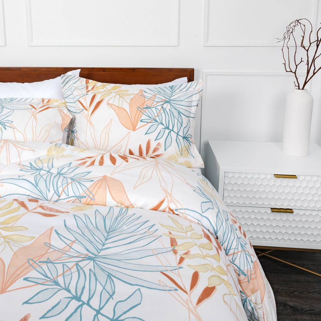 Tropic Leaf Duvet Cover Set