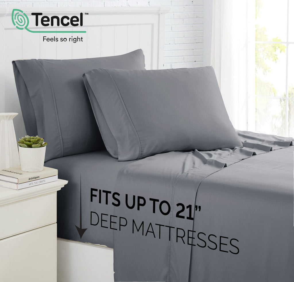 500 Thread Count Tencel™ Lyocell Extra Deep Pocket Sheet Set