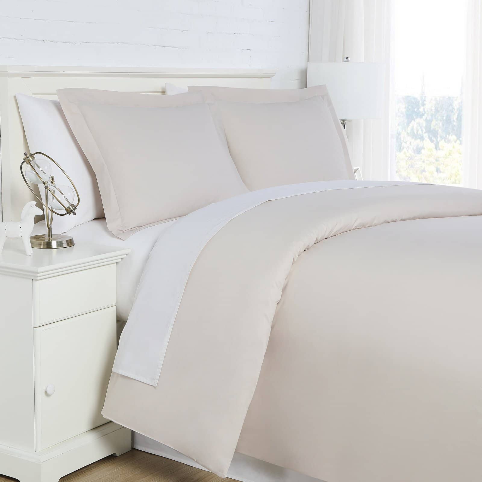 Percale Duvet Cover in Bone#color_percale-bone