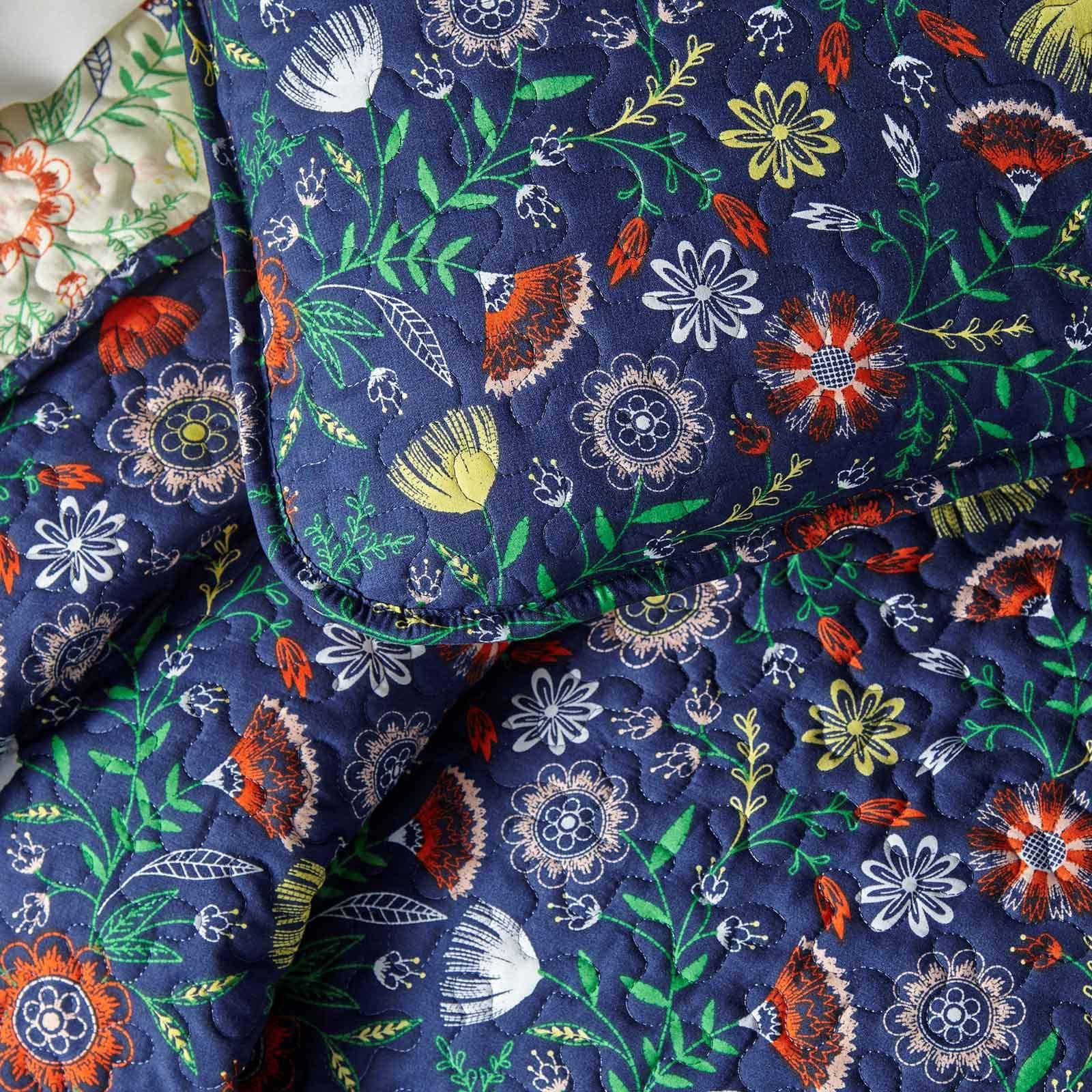 Boho Bloom Reversible Quilt Set