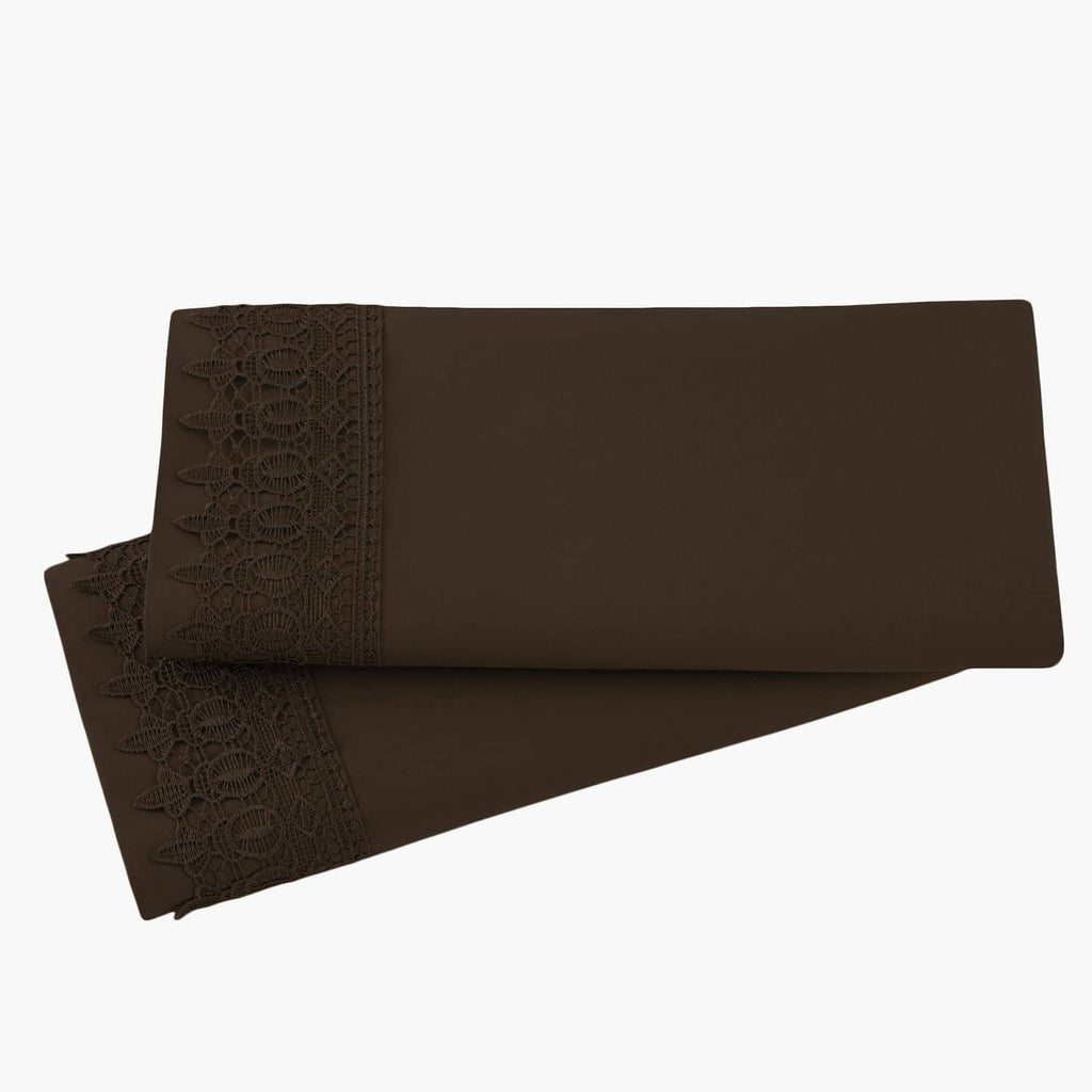 Vilano Lace Hem Pillow Cases