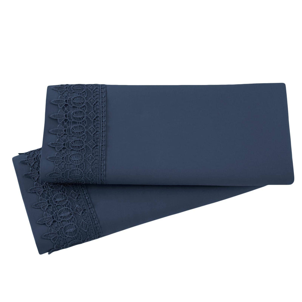 Vilano Lace Hem Pillow Cases