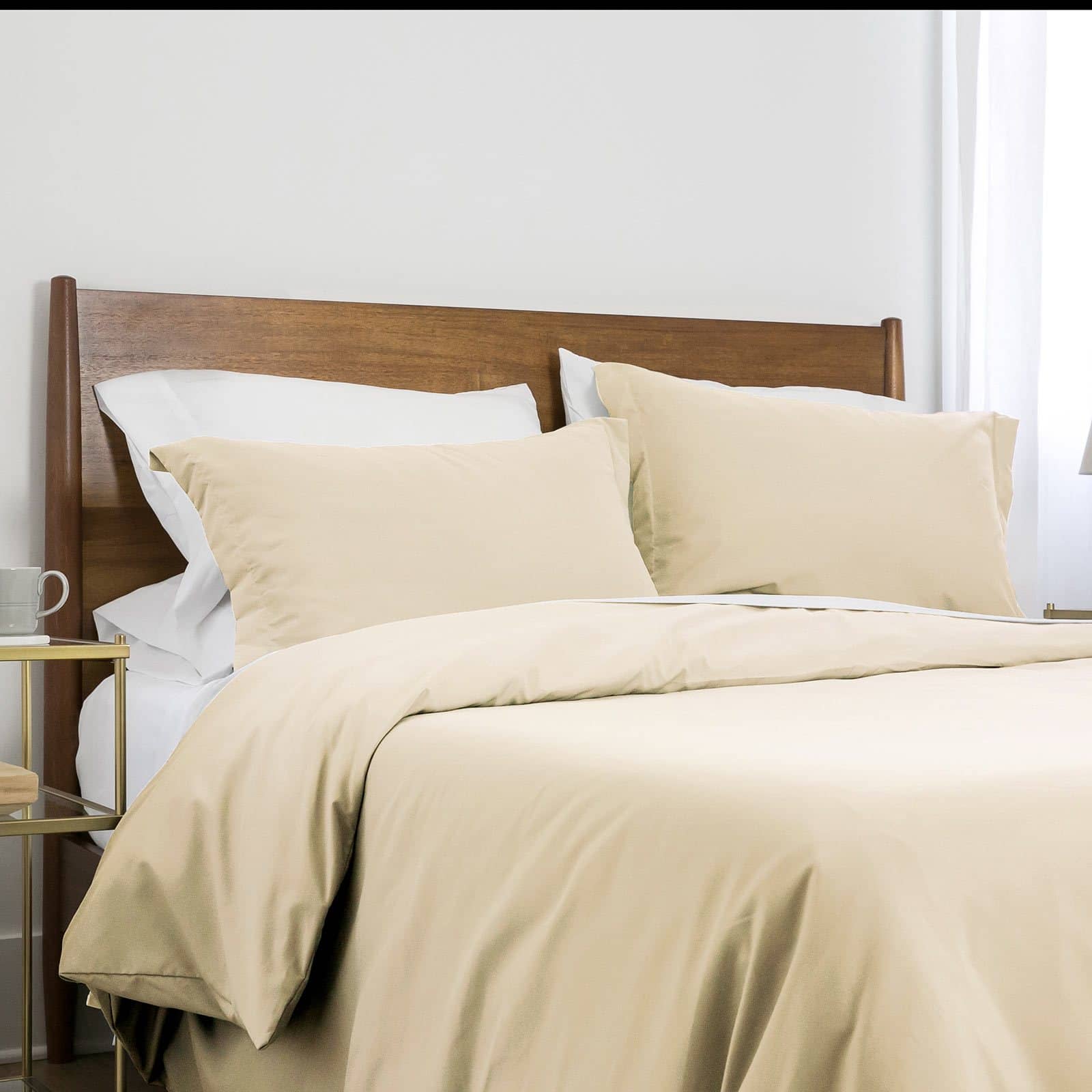Southshore Basics Ultra-Soft and Comfortable Duvet Cover Set in Off White#color_off-white