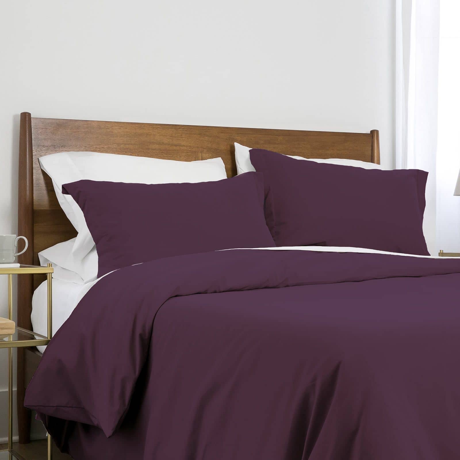 Southshore Basics Ultra-Soft and Comfortable Duvet Cover Set in Purple#color_purple