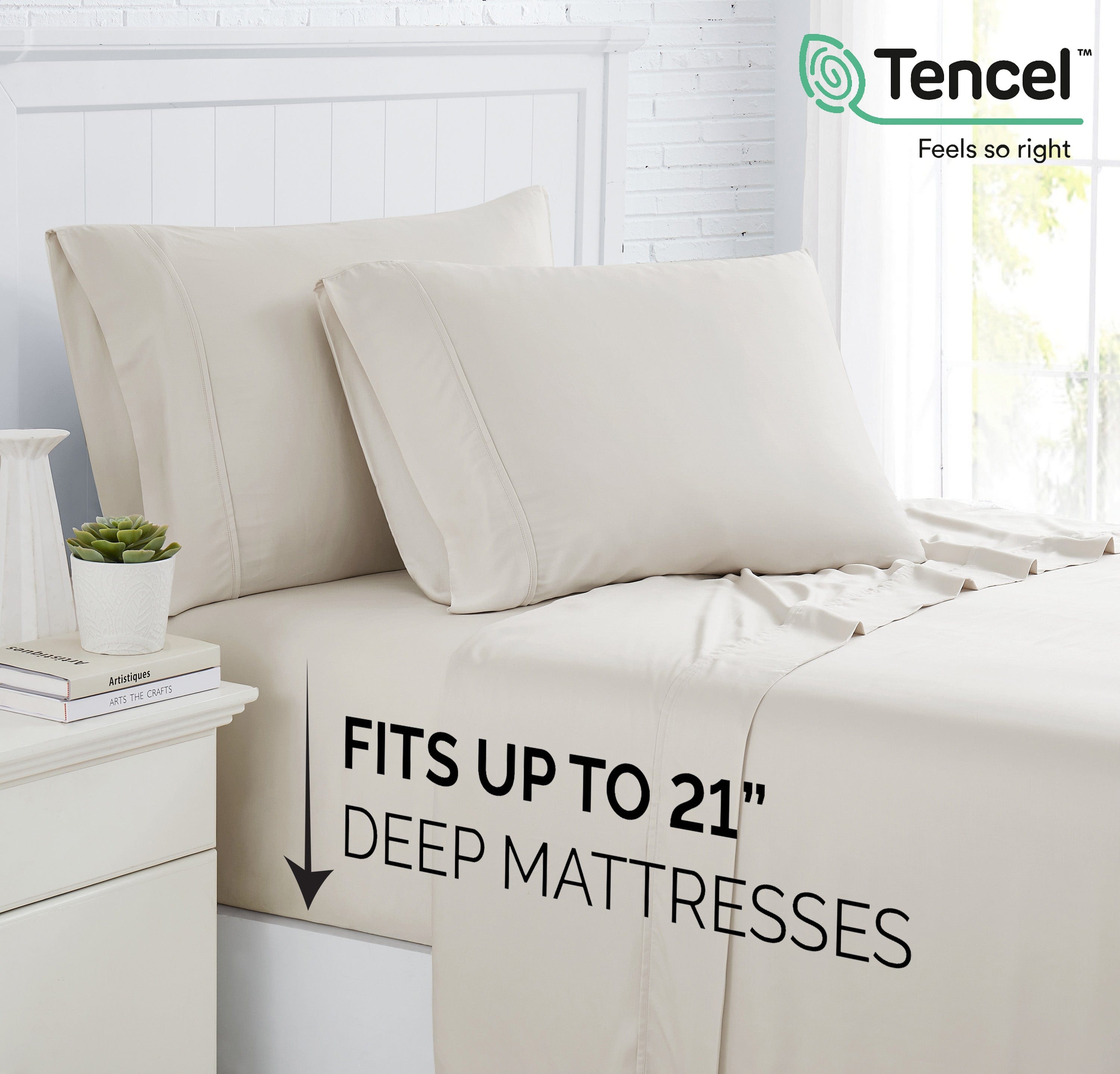 500 Thread Count Tencel™ Lyocell Extra Deep Pocket Sheet Set