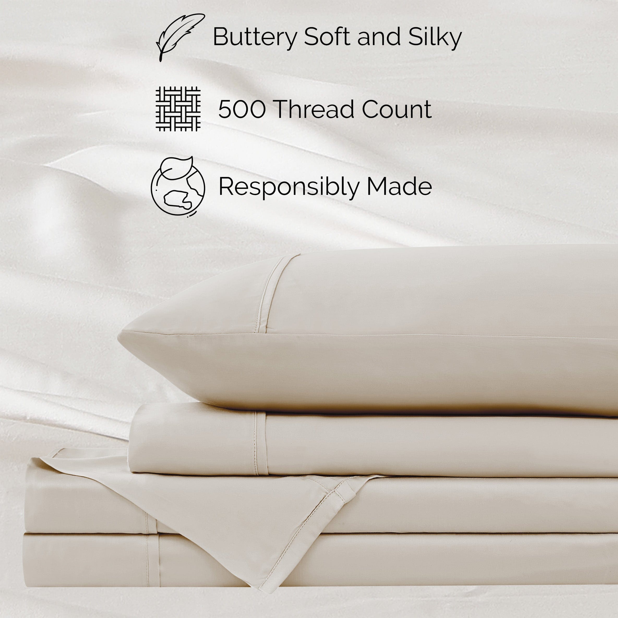 500 Thread Count Tencel™ Lyocell Extra Deep Pocket Sheet Set