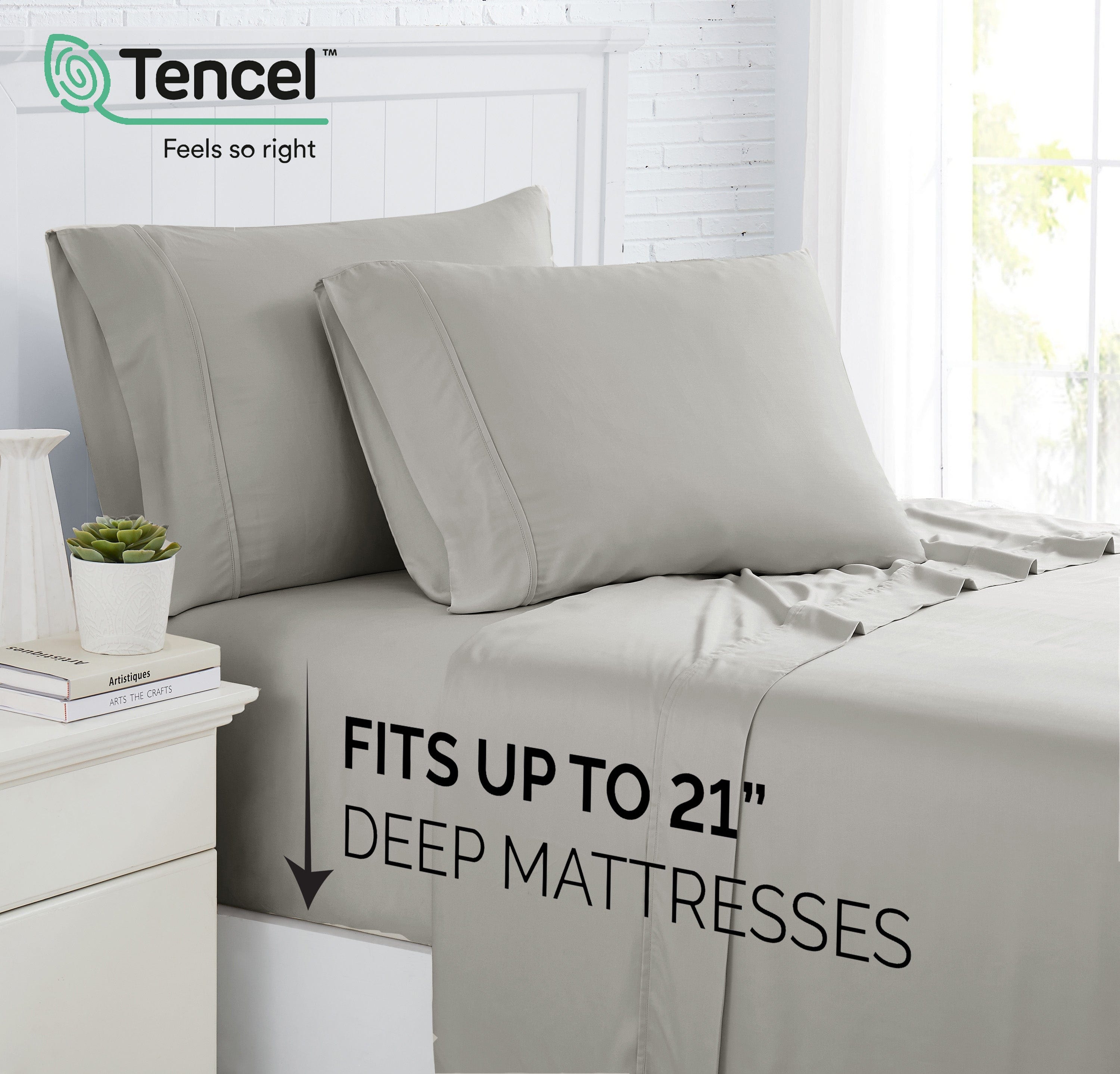 500 Thread Count Tencel™ Lyocell Extra Deep Pocket Sheet Set