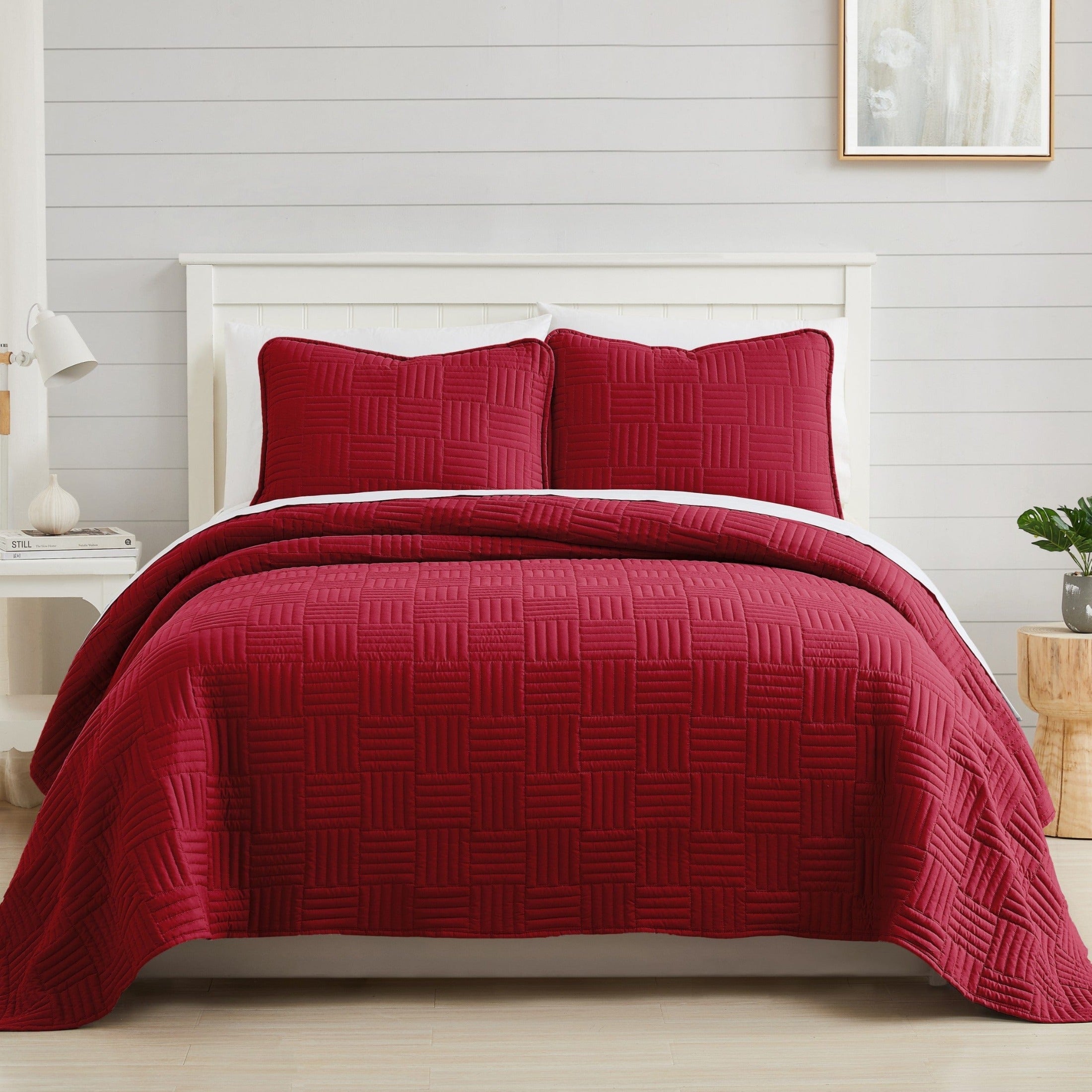 Grid Oversized Quilt Set
