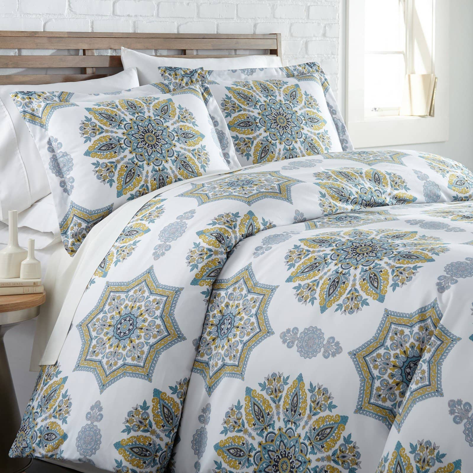Infinity Comforter and Sham Set in Aqua#color_infinity-aqua