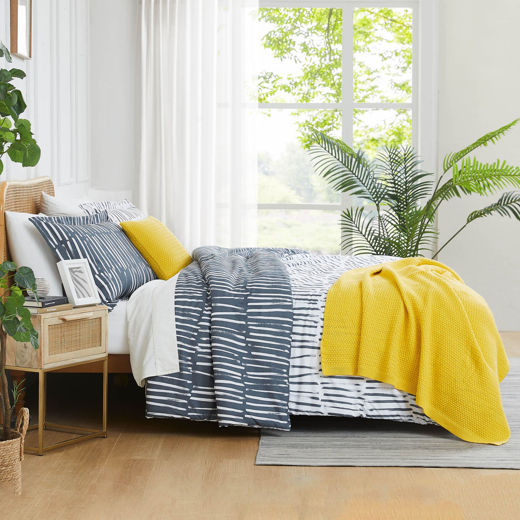 Side View of spirit 5-Piece Comforter Set in charcoal#color_spirit-charcoal
