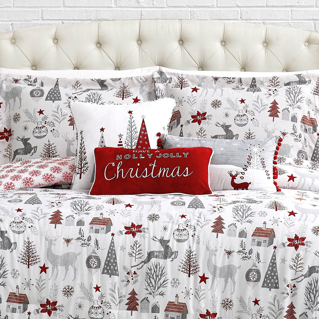 Holly Jolly Lane 6-Piece Comforter Bedding Set