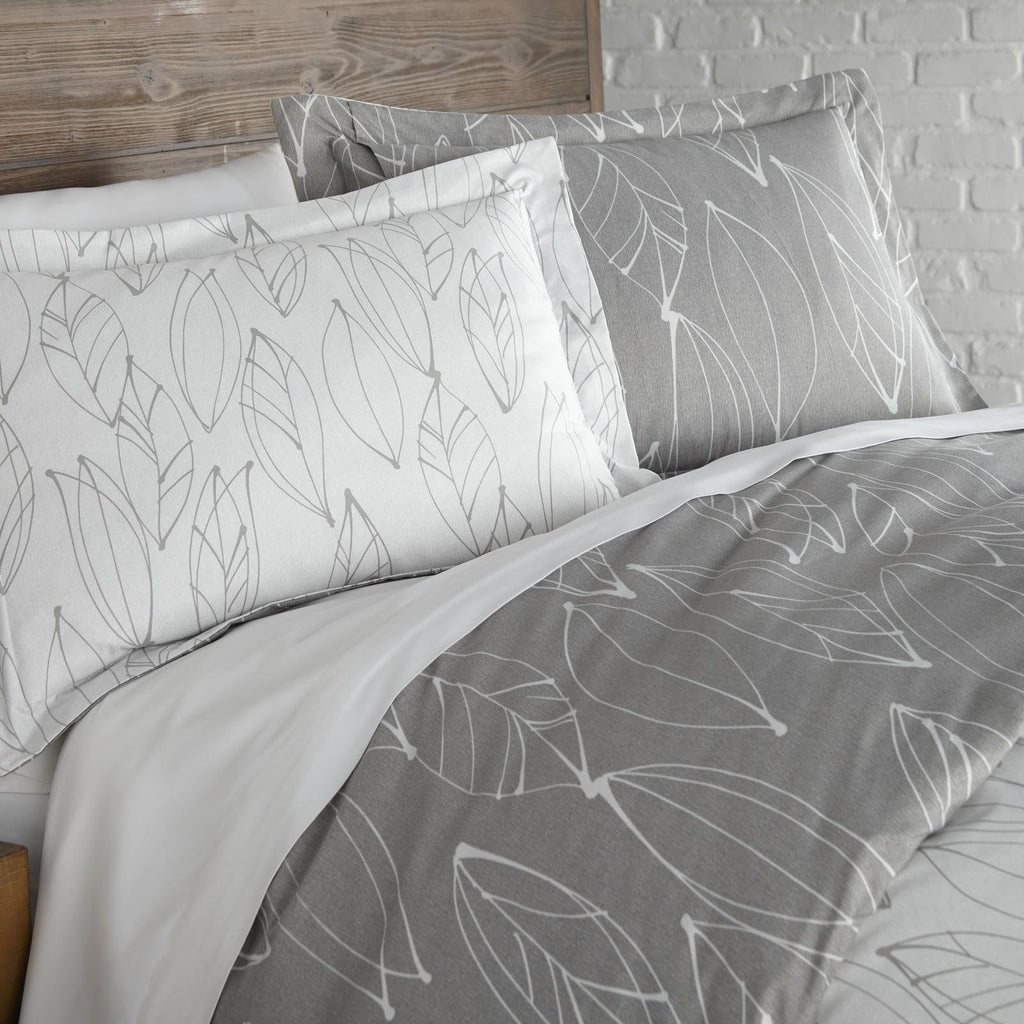 Modern Foliage Reversible Comforter Set