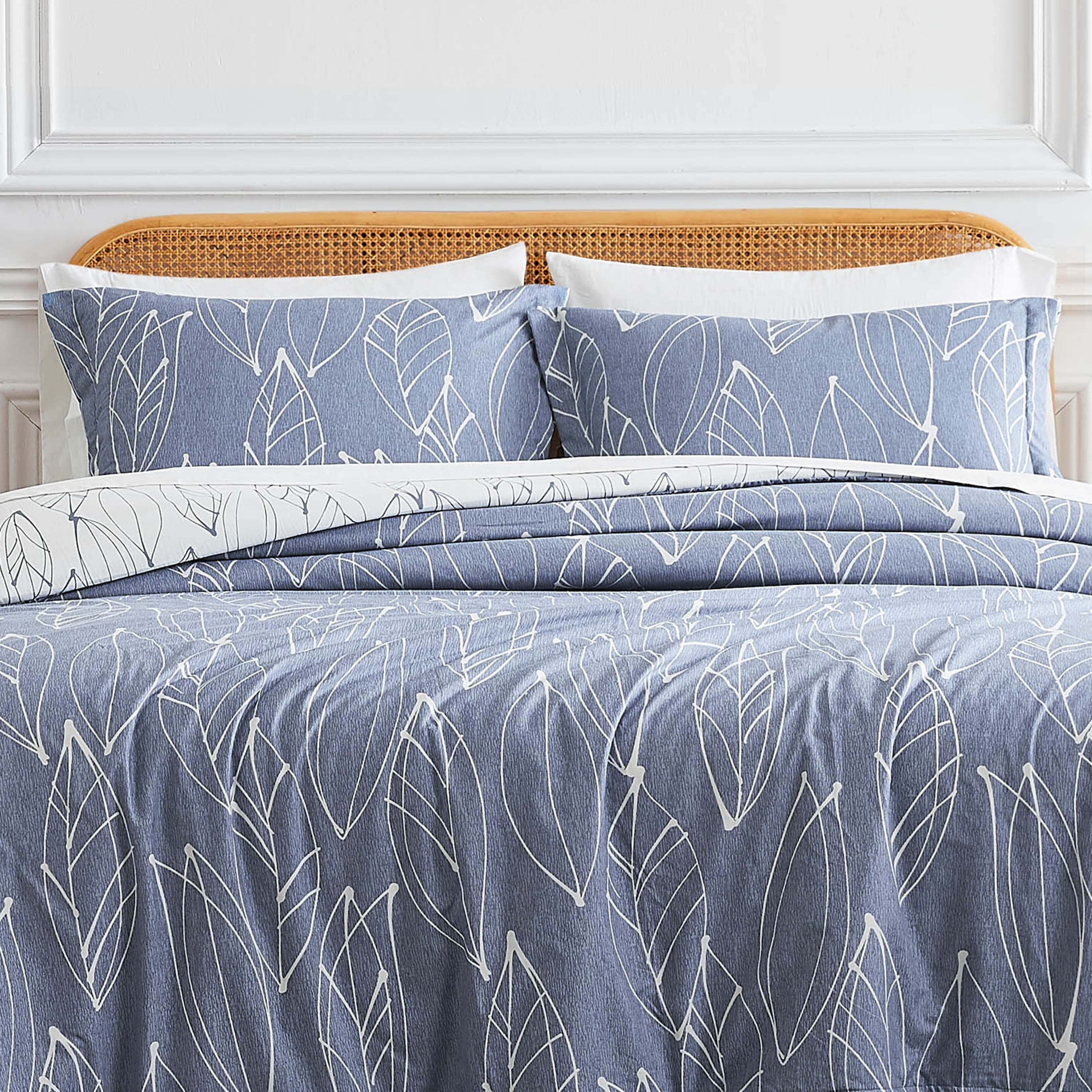 Modern Foliage Reversible Comforter Set