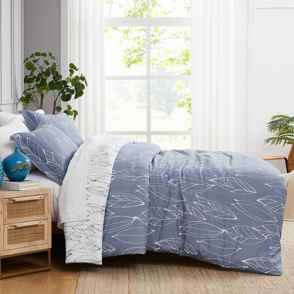 Modern Foliage Reversible Comforter Set