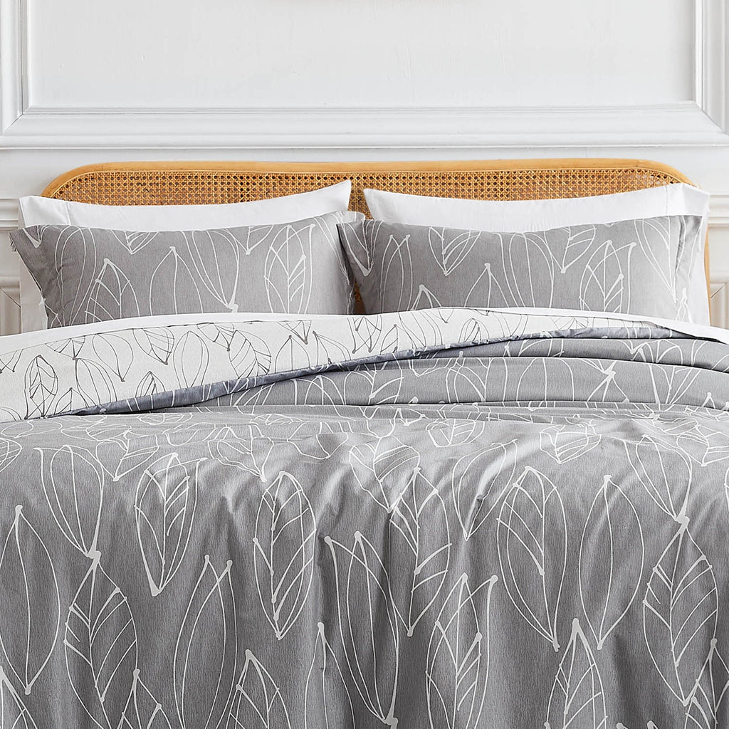 Modern Foliage Reversible Comforter Set