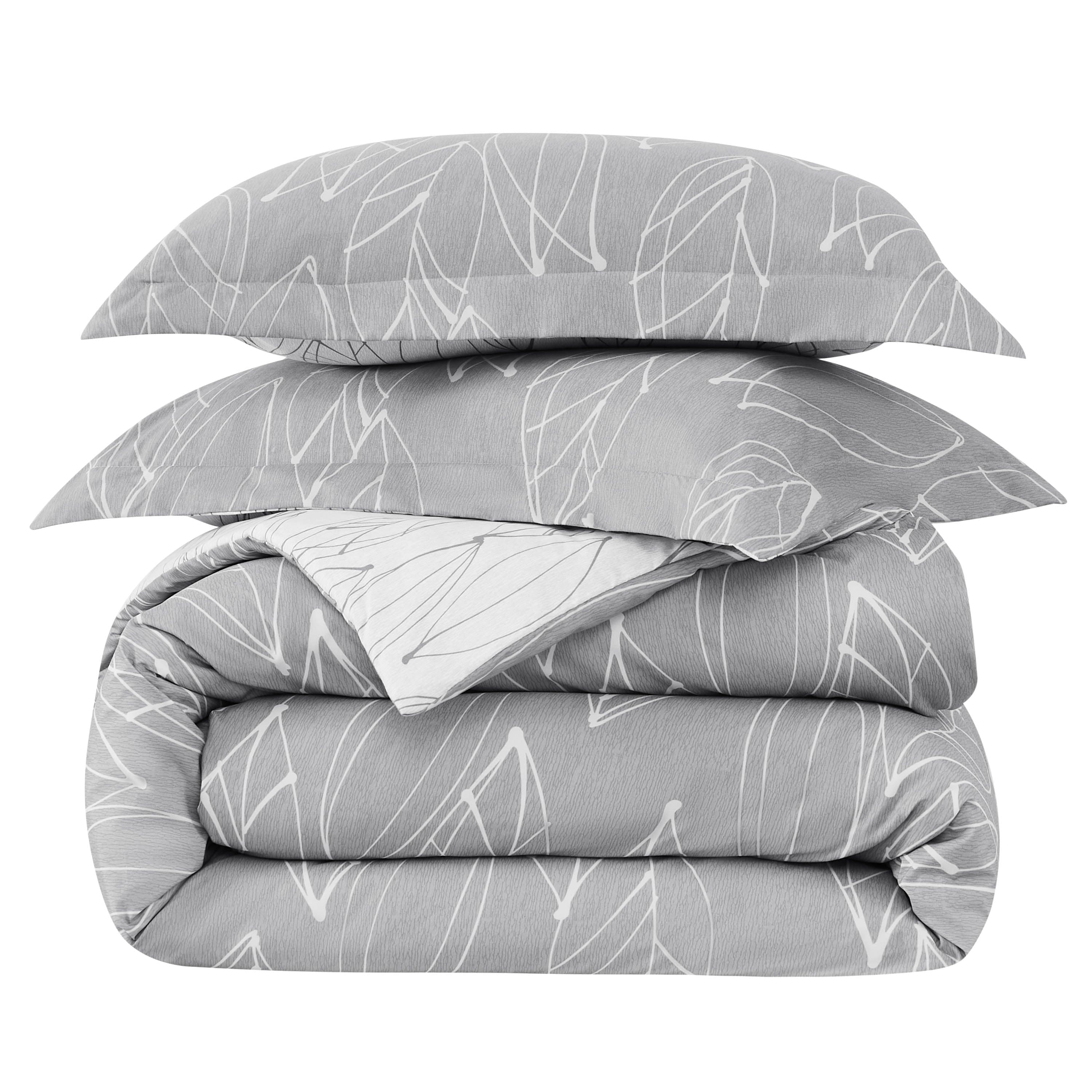 Modern Foliage Reversible Comforter Set