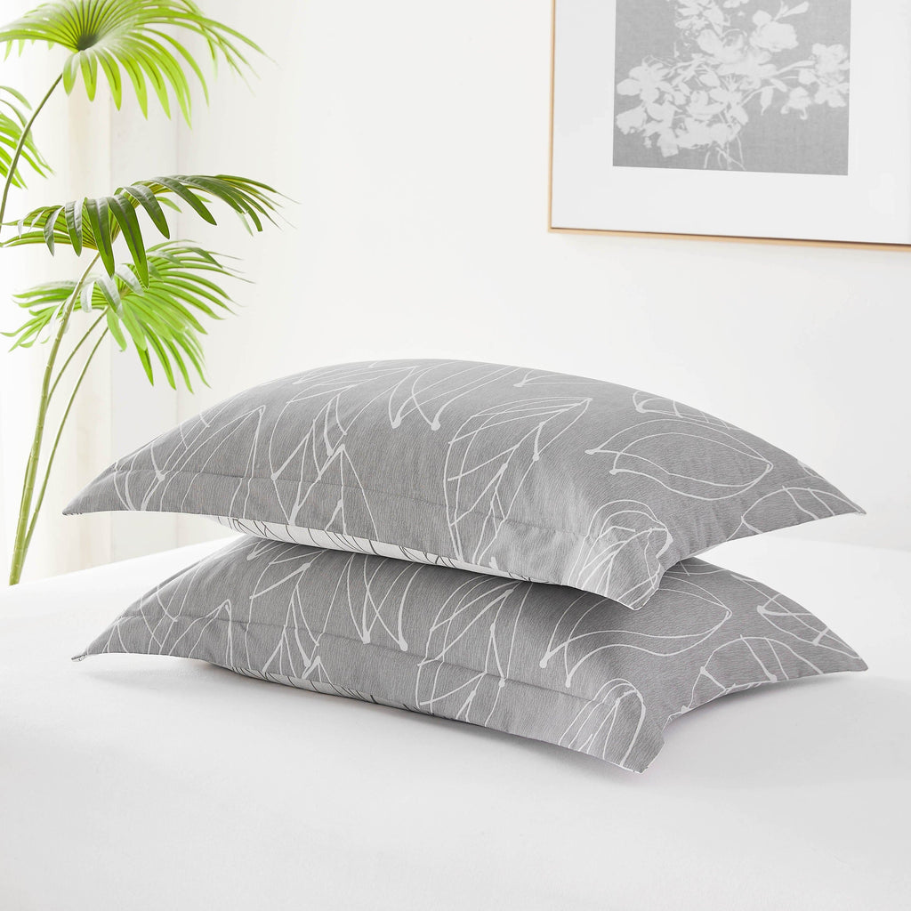 Modern Foliage Reversible Comforter Set