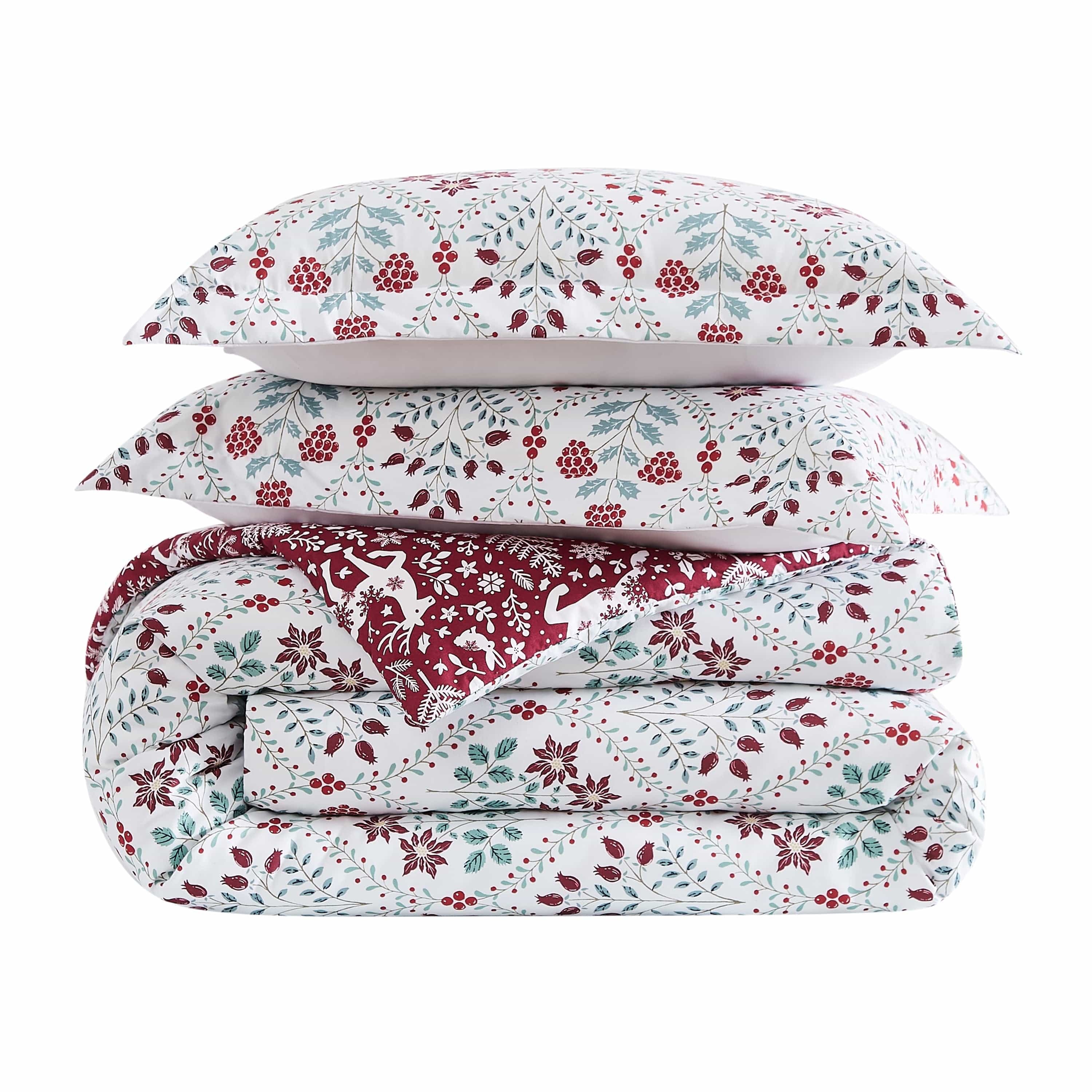 Holiday Harmony Reversible Comforter Set