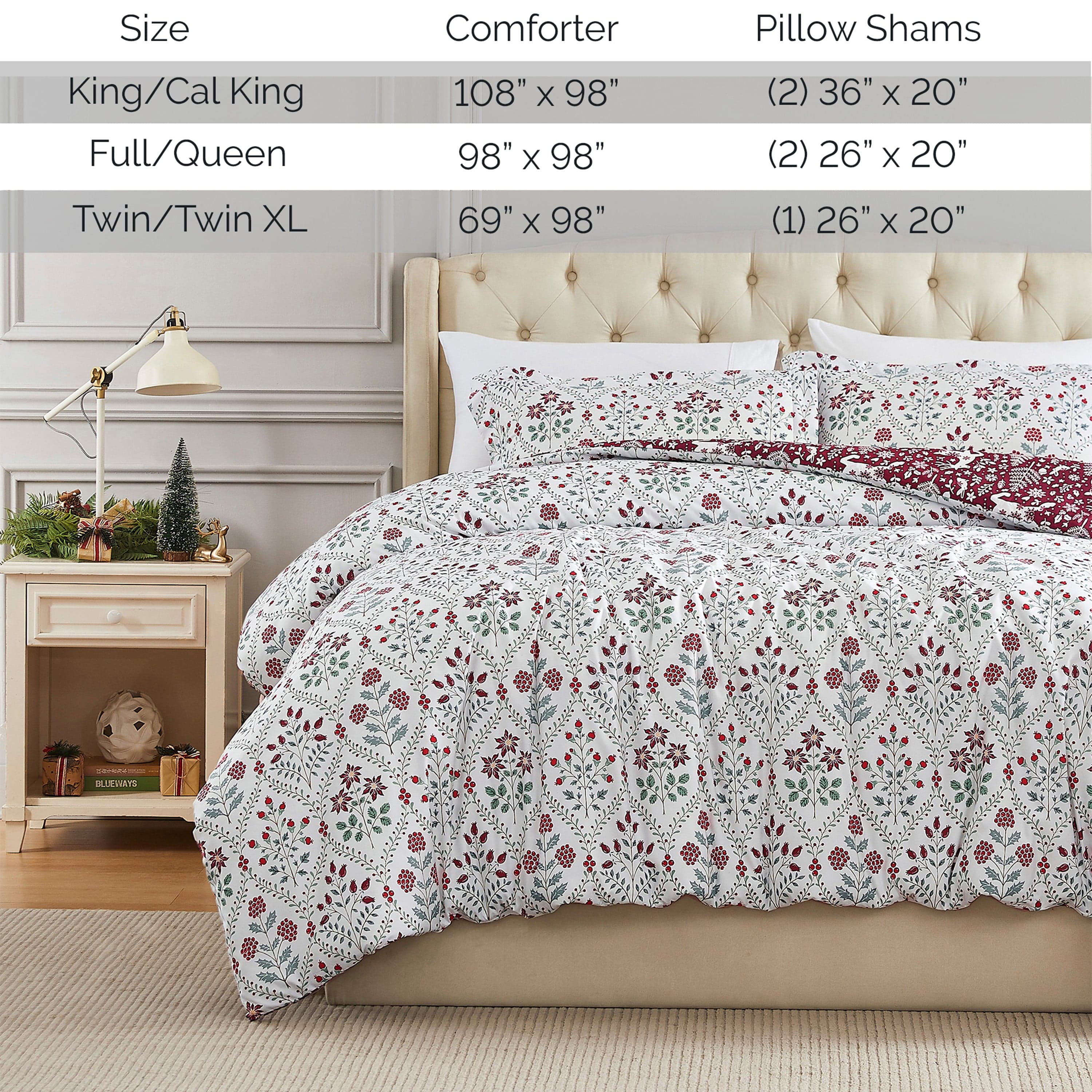 Holiday Harmony Reversible Comforter Set