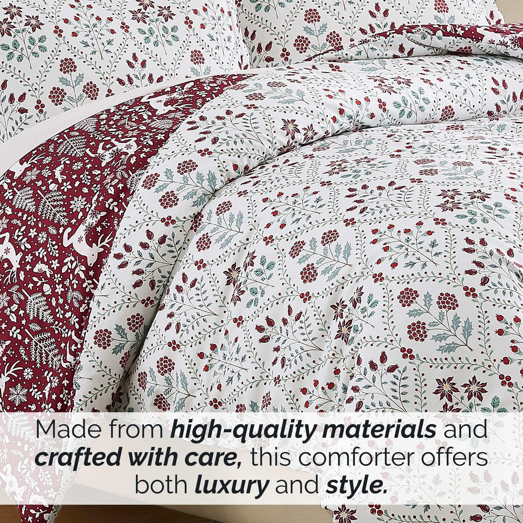 Holiday Harmony Reversible Comforter Set