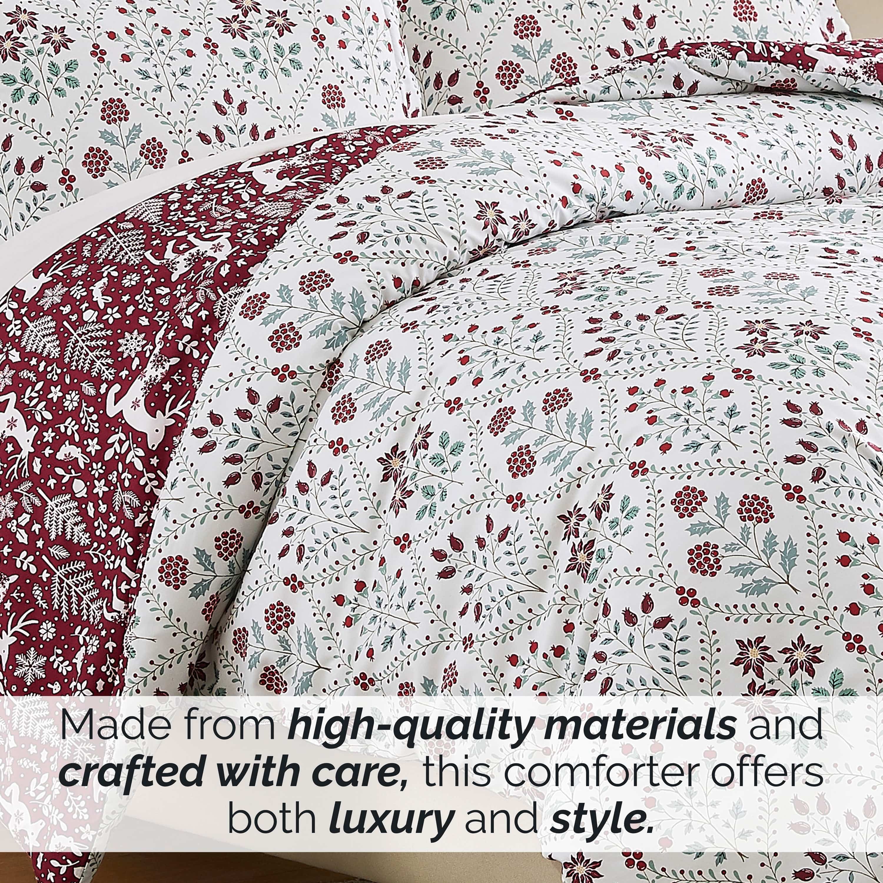 Holiday Harmony Reversible Comforter Set