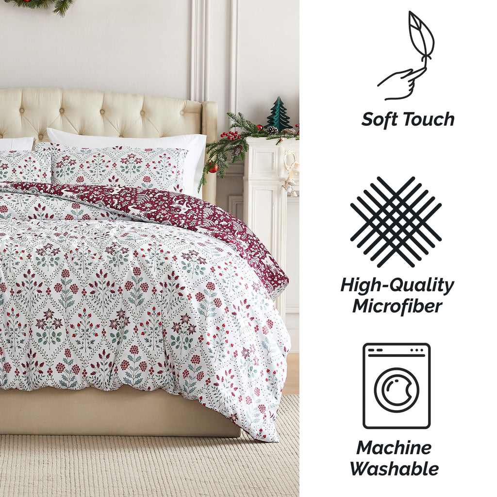 Holiday Harmony Reversible Comforter Set