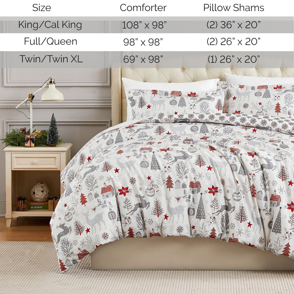 Holly Jolly Lane Reversible Comforter Set