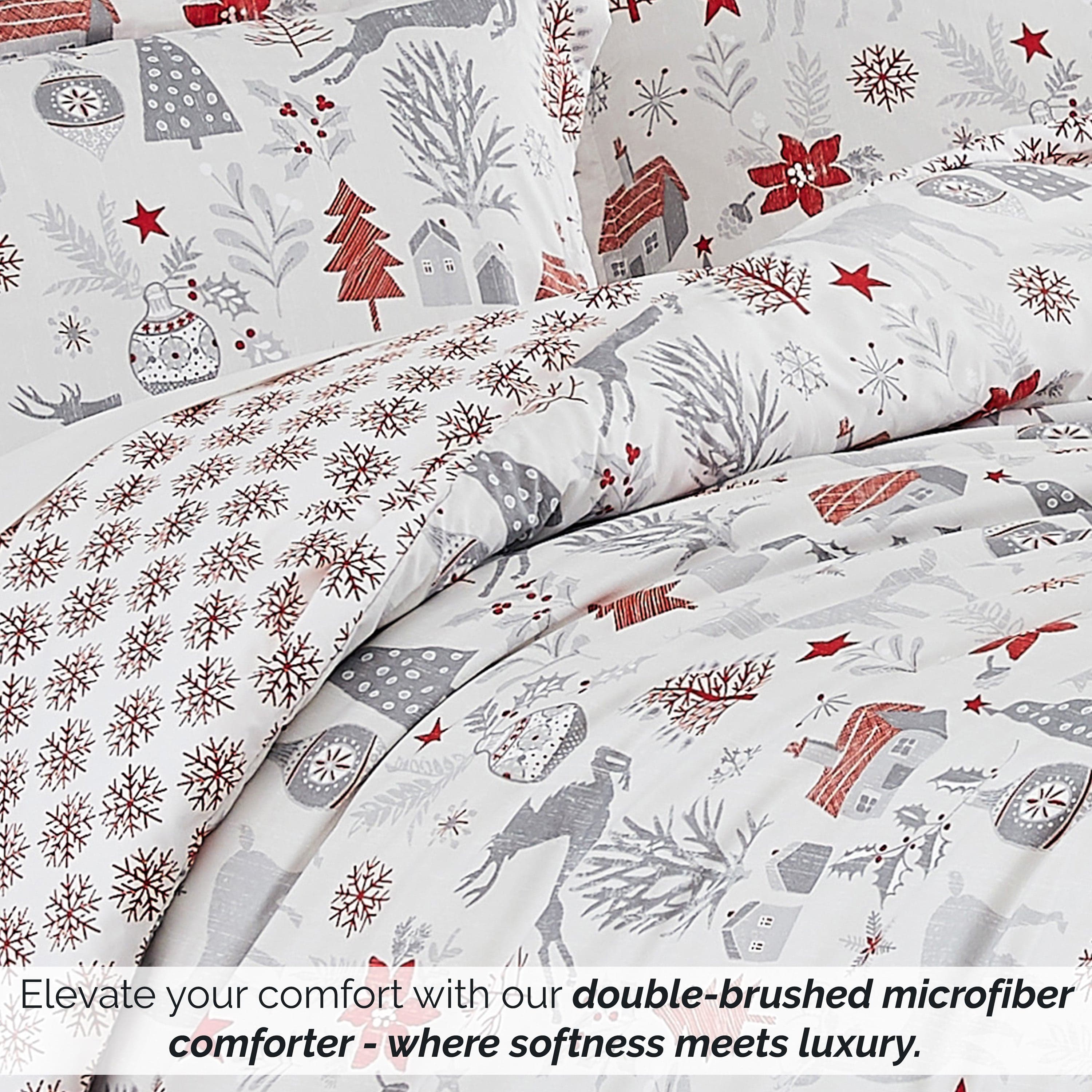 Holly Jolly Lane Reversible Comforter Set