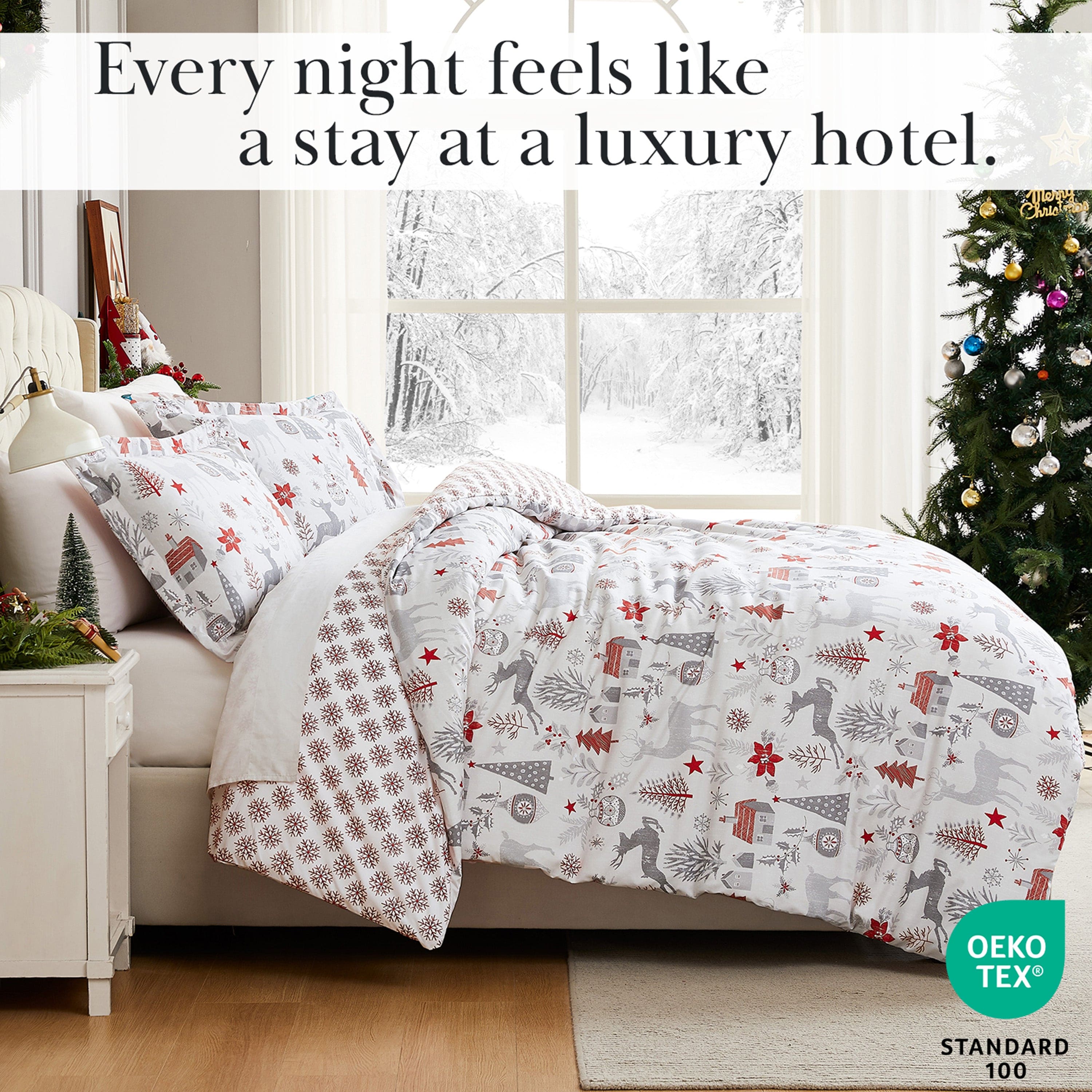 Holly Jolly Lane Reversible Comforter Set