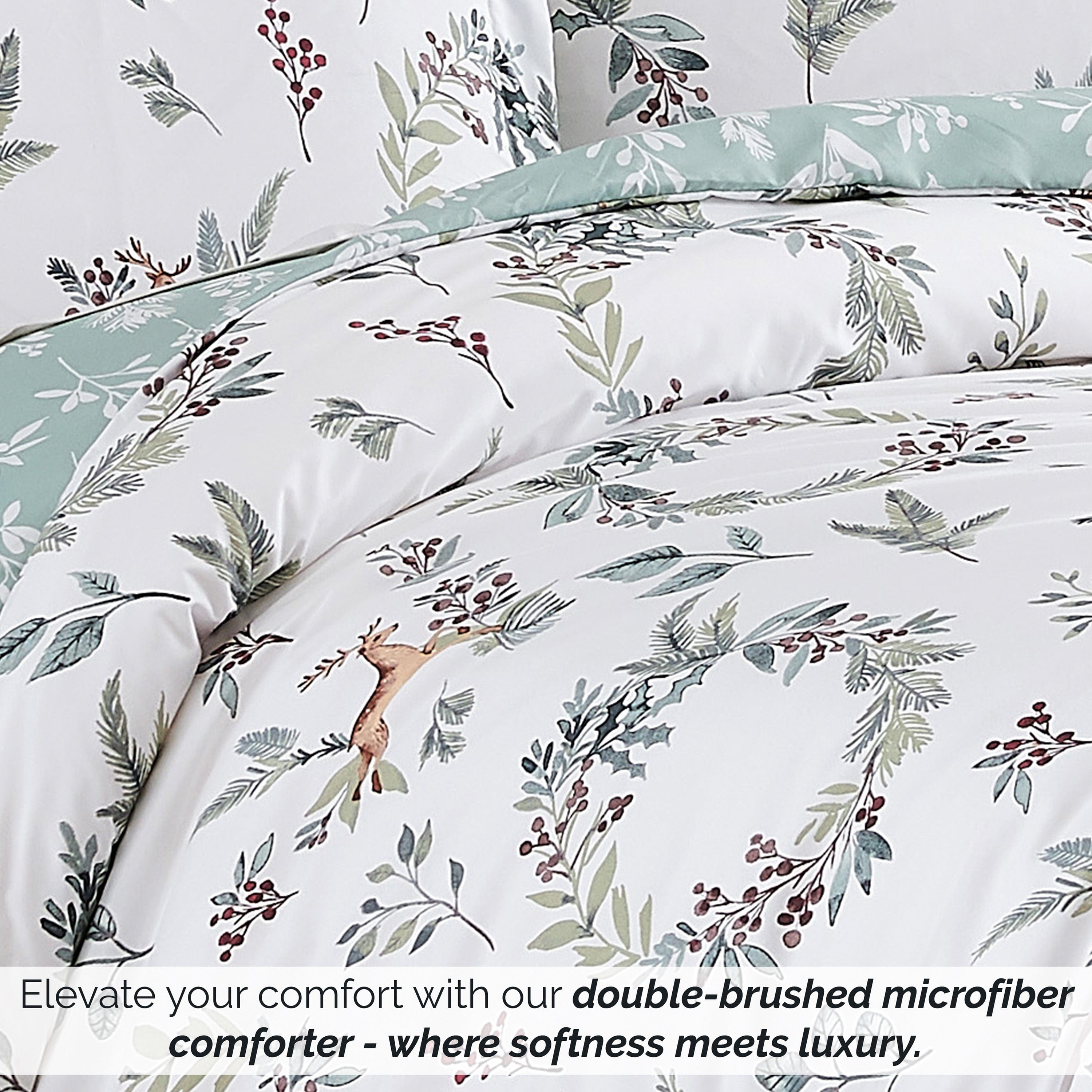 Happy Holidays Reversible Comforter Set