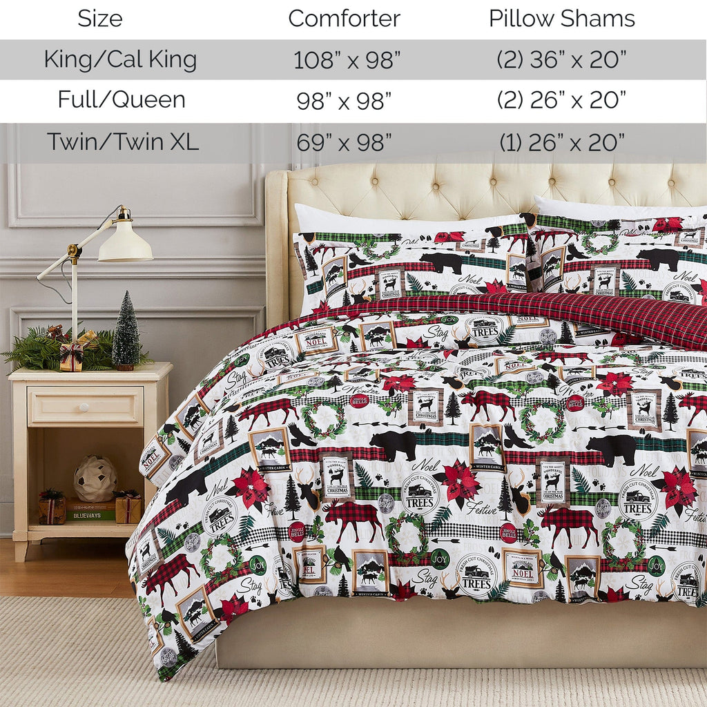 Merry Town Reversible Comforter Set
