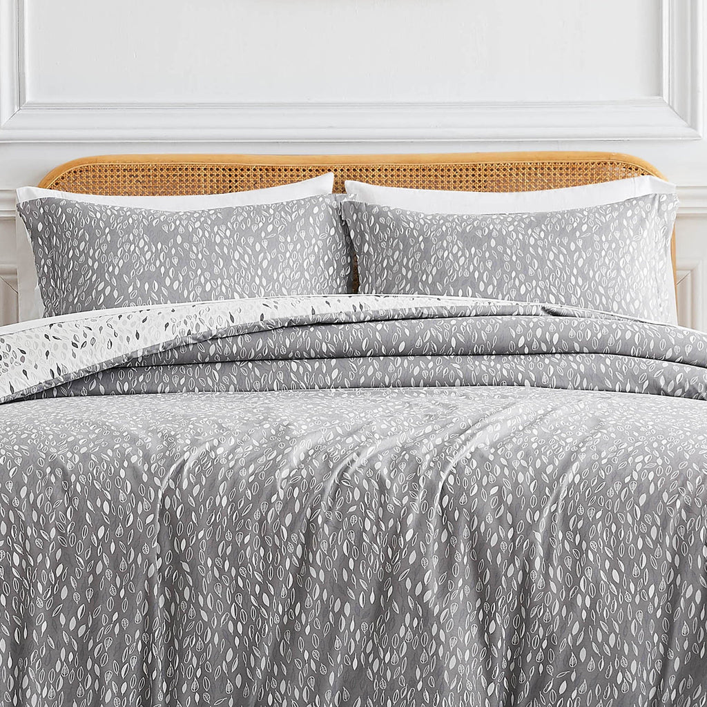 Botanical Leaves Reversible Duvet Cover Set